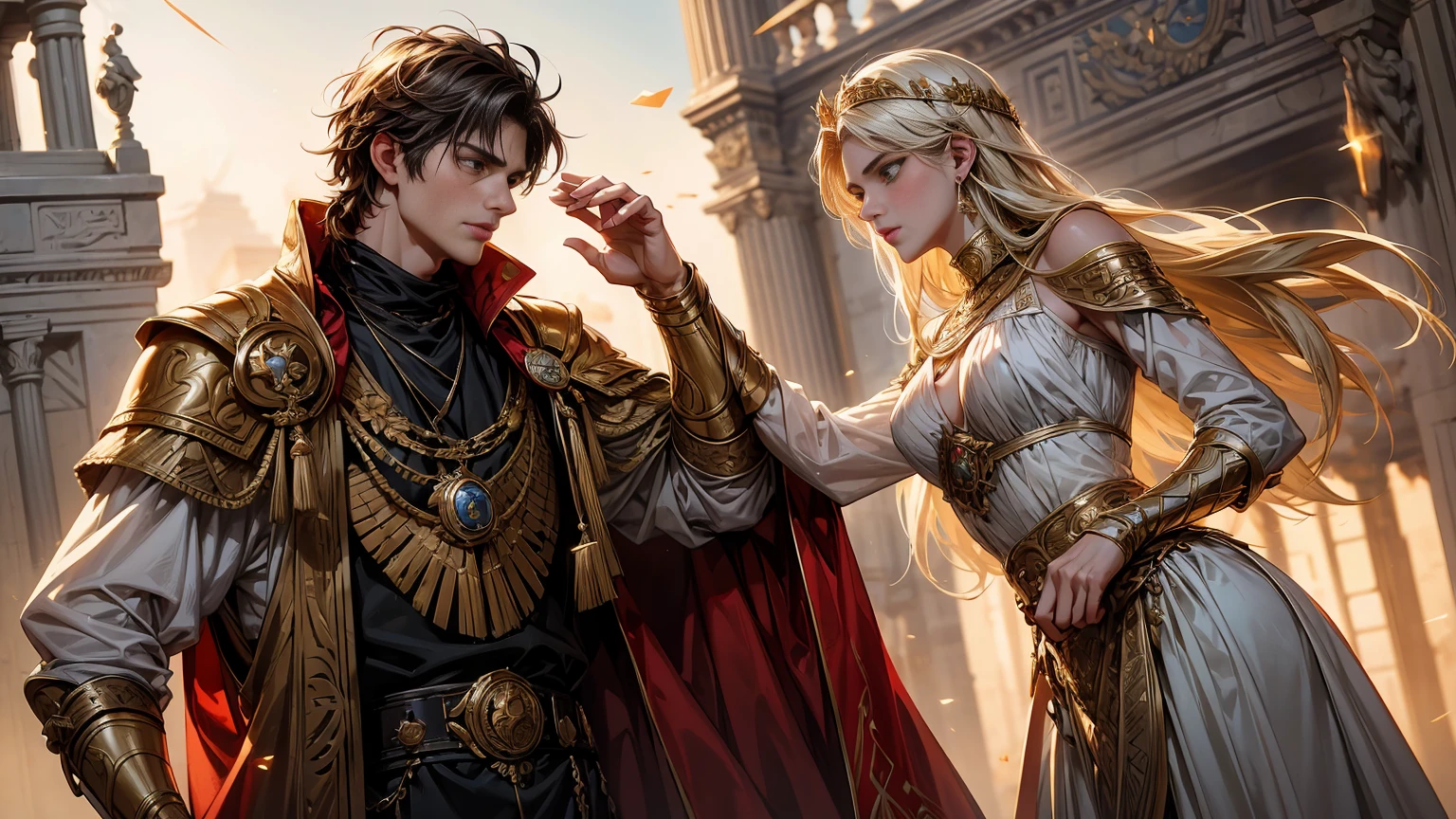 anime. Constantine the Great. Destined to become Emperor of Rome. A boy's growth story. He is a dangerous young man who is friendly and gentle in his daily life, but becomes ruthless and ruthless when necessary. Like a lion. A man who has had an immeasurable impact not only on the Roman Empire, but on the rest of the world. Days of military training, academic education, and field practice in the Roman Eastern Empire. The training and trials of the elders. power struggle. friendship. adventure. His complicated relationship with his father. A mother to protect. Pure love with a pretty and adorable girl who must be protected. Fresh youth. Battle between Germania and Persia. Recapture of Alexandria, Egypt. lyrical. Dramatic. Heartful. Romantic. Real. masterpiece. Super high quality. Ultra high definition. Divine work. A Hollywood historical masterpiece. Drama. Luxurious. Majestic. magnificent. delicate. detail. Elaborate. passion. Cold-hearted. Epic romance.