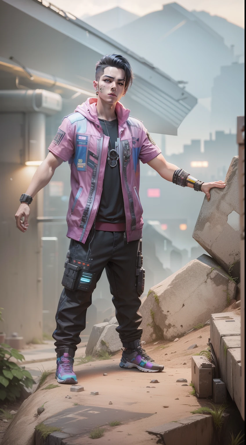 cyberpunk,smartboy,lighting realistic background,8k,u4