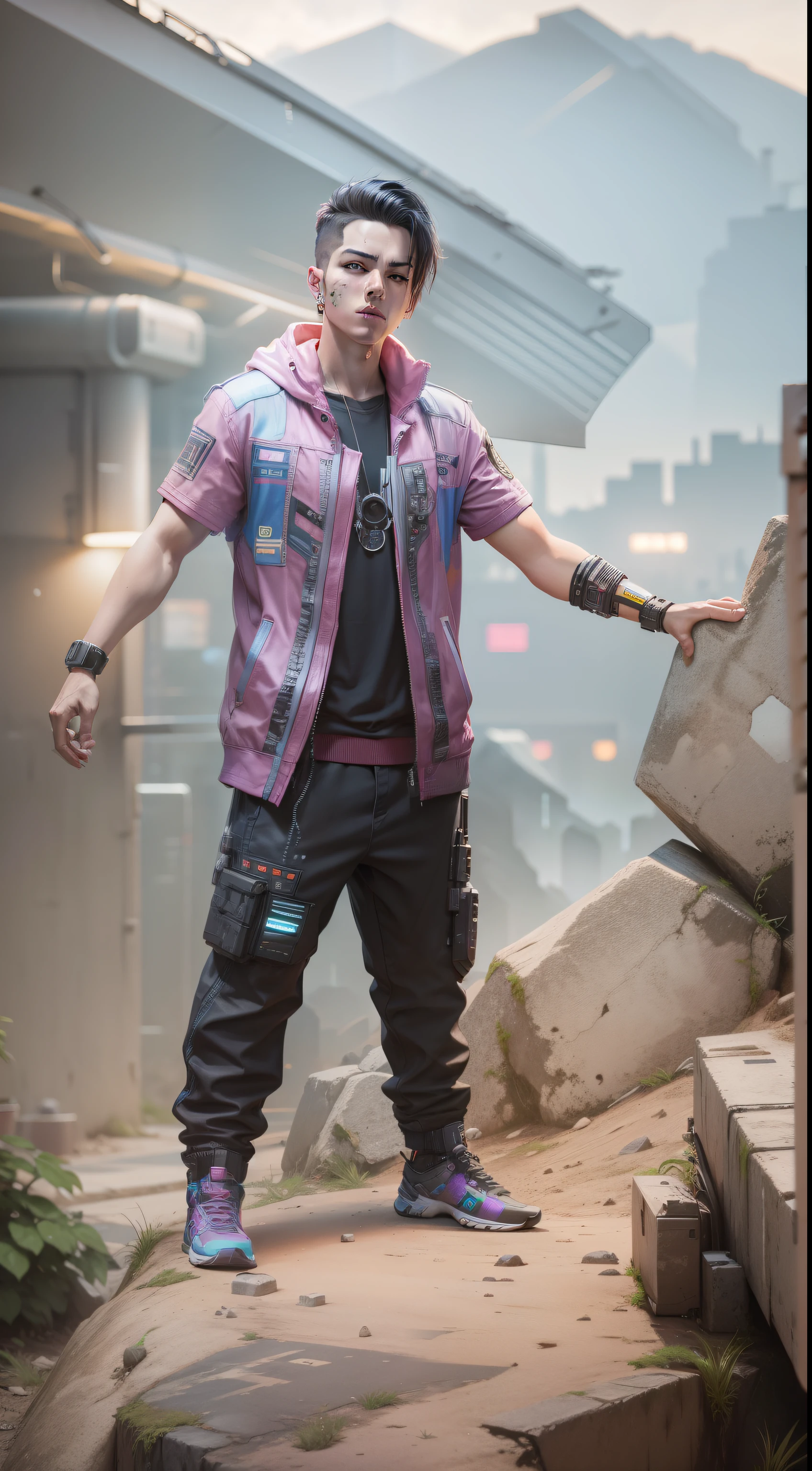 cyberpunk,smartboy,lighting realistic background,8k,u4