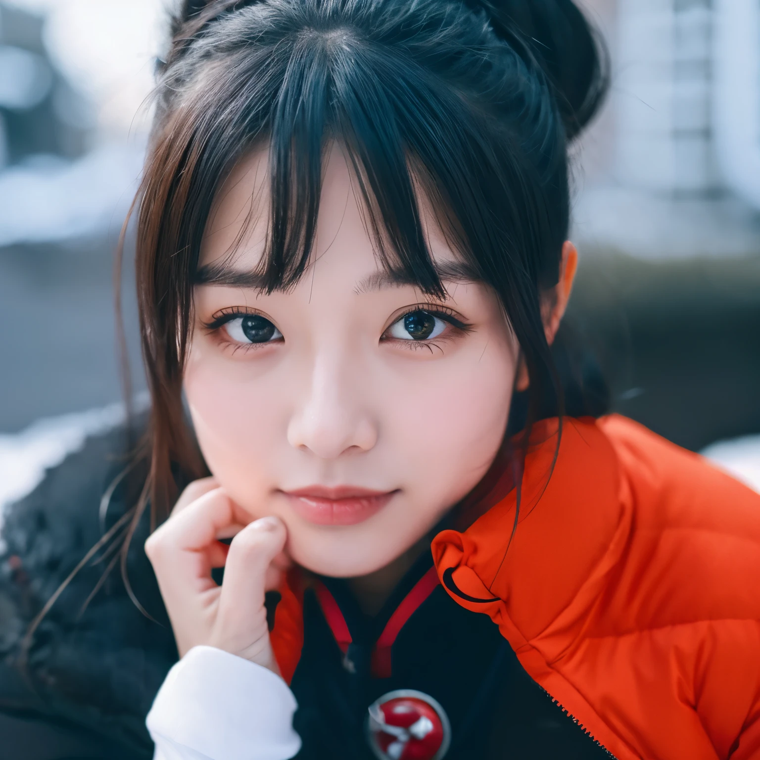 cartoon、snow、high resolution