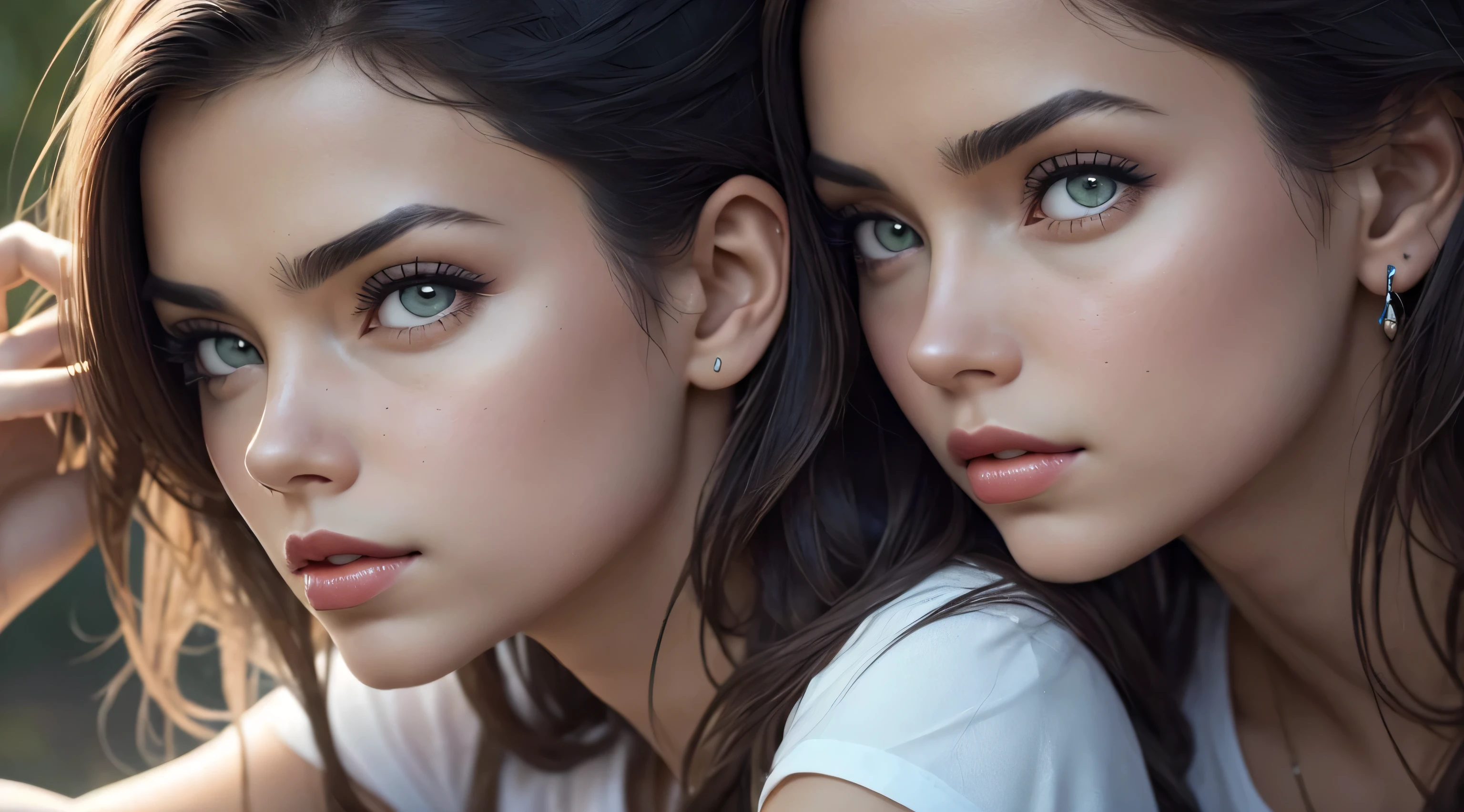 No background change, realistic photo and body