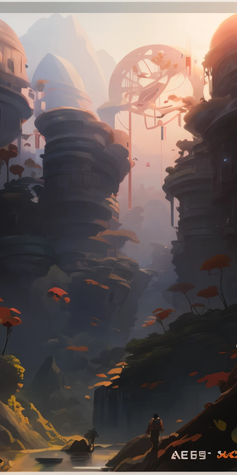 four different photos,Rare Plants and Human Scene Artgerm and Atey Ghailan, concept art trends, Ross Tran. landscape background, guweiz style artwork, cgsociety and fenghua zhong, Krenz Kushat and Lin Wenjun, Virtual universe concept art, cg art trends