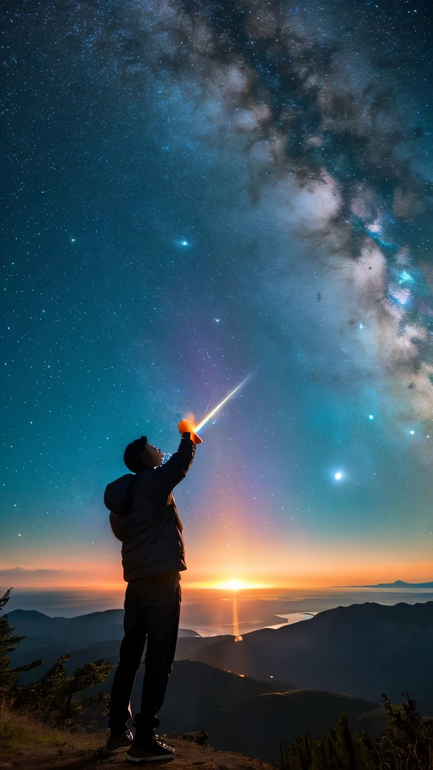 universe god shooting star