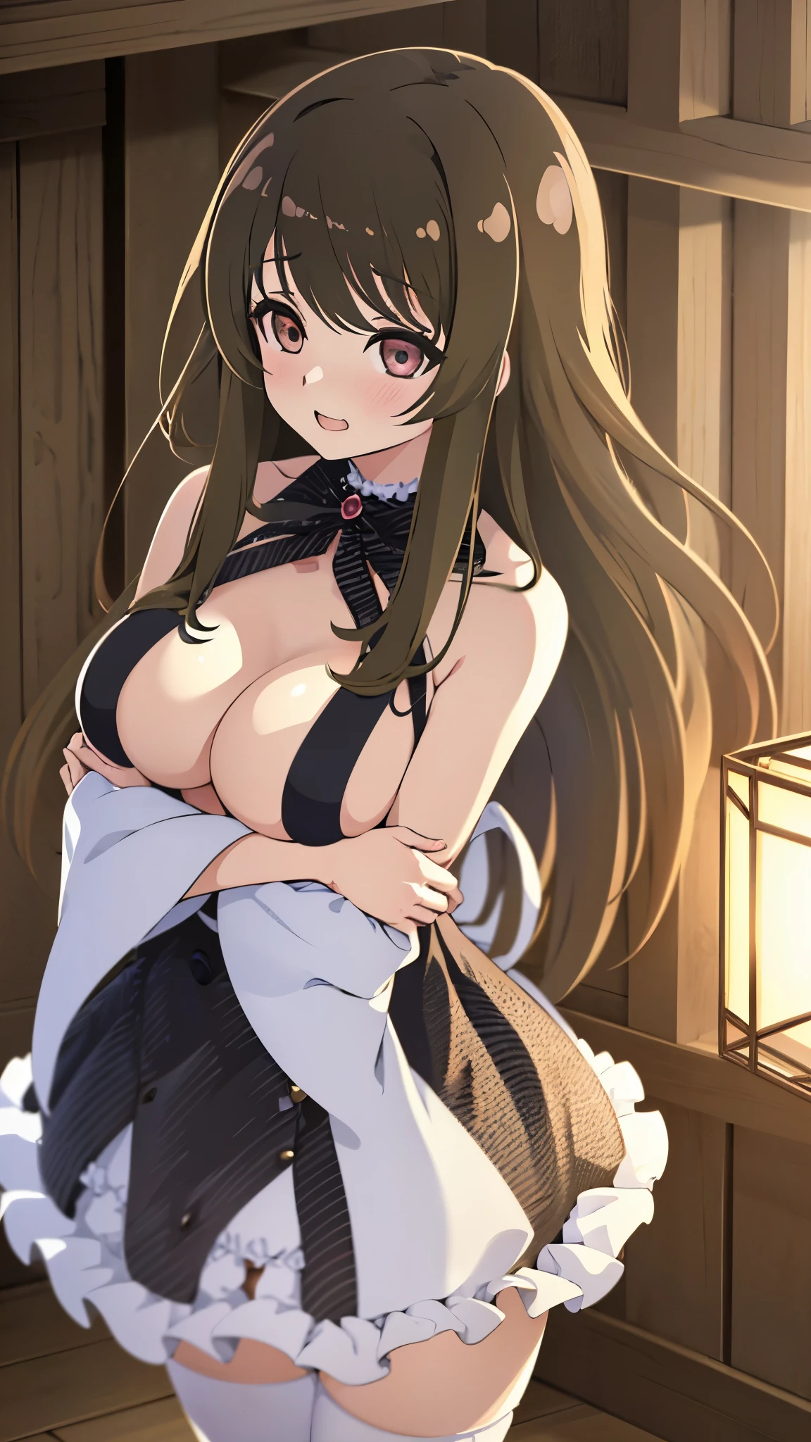 ((masterpiece)), ((Best Quality)), (Ultra-detailed), ((kawaii)), Cute, (lovely), ((Sexy)), (Ero:1.3), ((Extremely detailed)), 4K, (8K), Best Quality, (Beautiful), Illustration, Anime style, Painting, Dynamic Angle, Cowboy Shot, from wildcard, Drama-style Japanese-style room, (rub one's chest:1.4), (Poses for erotic photo albums), Gradation, full body focus, Cute s, 1girl in, Solo, Japanese miko costume, black hair, Beautiful random colored eyes, ((Beautiful eyes)), White-skinned, Random hairstyle, Buttocks, (Colossal tits), smirk, grin, (blush:1.3), Sweat, sparkling effect, Lens Flare, shiny-glistening, gleaming