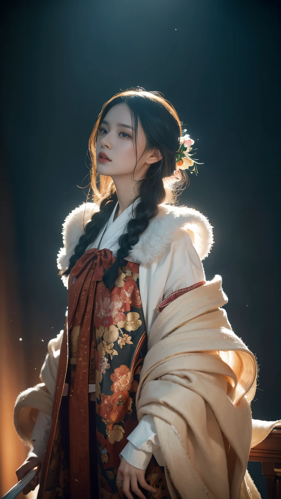 official art,unified 8k wallpaper,Super detailed,Beauty and Aestheticasterpiece,best quality,(fractal art:1.3),1 girl,very detailed,dynamic angle,cowboy shooting,The most beautiful form of chaos,Look at the audience,elegant,Fauvistdesign,Bright colors,JamesJean,Robbie Devi Antonio,Ross Tran,French bacon,Michael Mraz,Adrian Genius,Petra Cortright,Gerhard Richter,Takato Yamamoto,Ashley Wood,atmosphere,