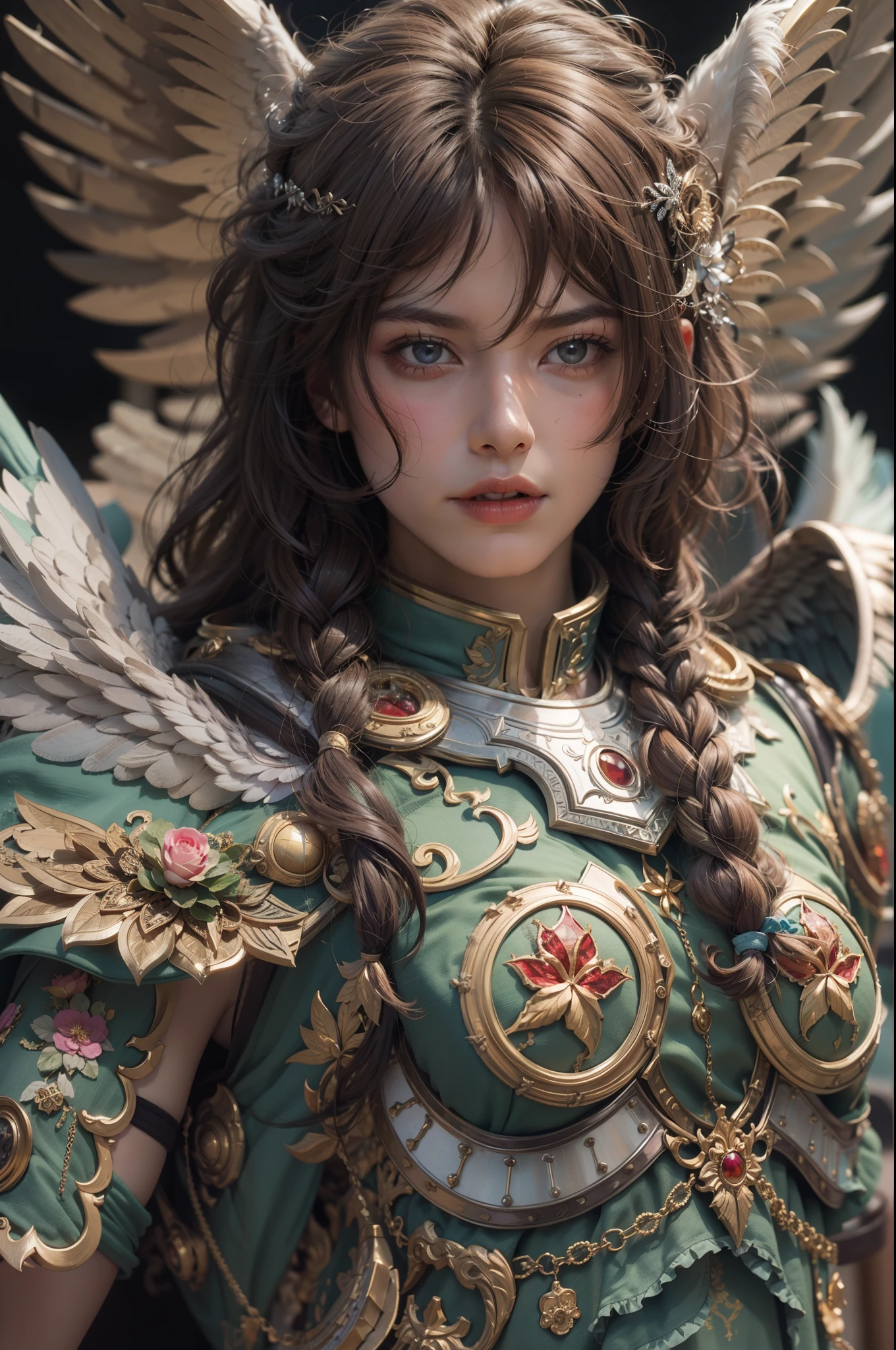 Archangel Michael、The Four Archangelasutepiece,Best Quality,ultra-detailliert,hight resolution,hight resolution,4K,Portrait in 4K,8K,8K Portrait,Unity 8k壁纸,extremely details CG,Realistic,Raw photo,Real person,a portrait photo of,Photorealistic,Shiny skin,Detailed skin,