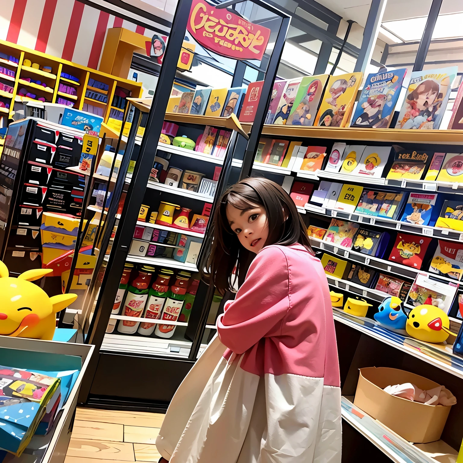 there a store with a lot of Toy and Toy on the shelves, in a magical store, wide angle panorama, Sword Cutting Technique, Toy室, completely filled space, look to the side, Wide-angle lens, Softby's, Official store photos, Toy, Jim Henson Creature Shop, a feeling of, Wide-angle overhead shot