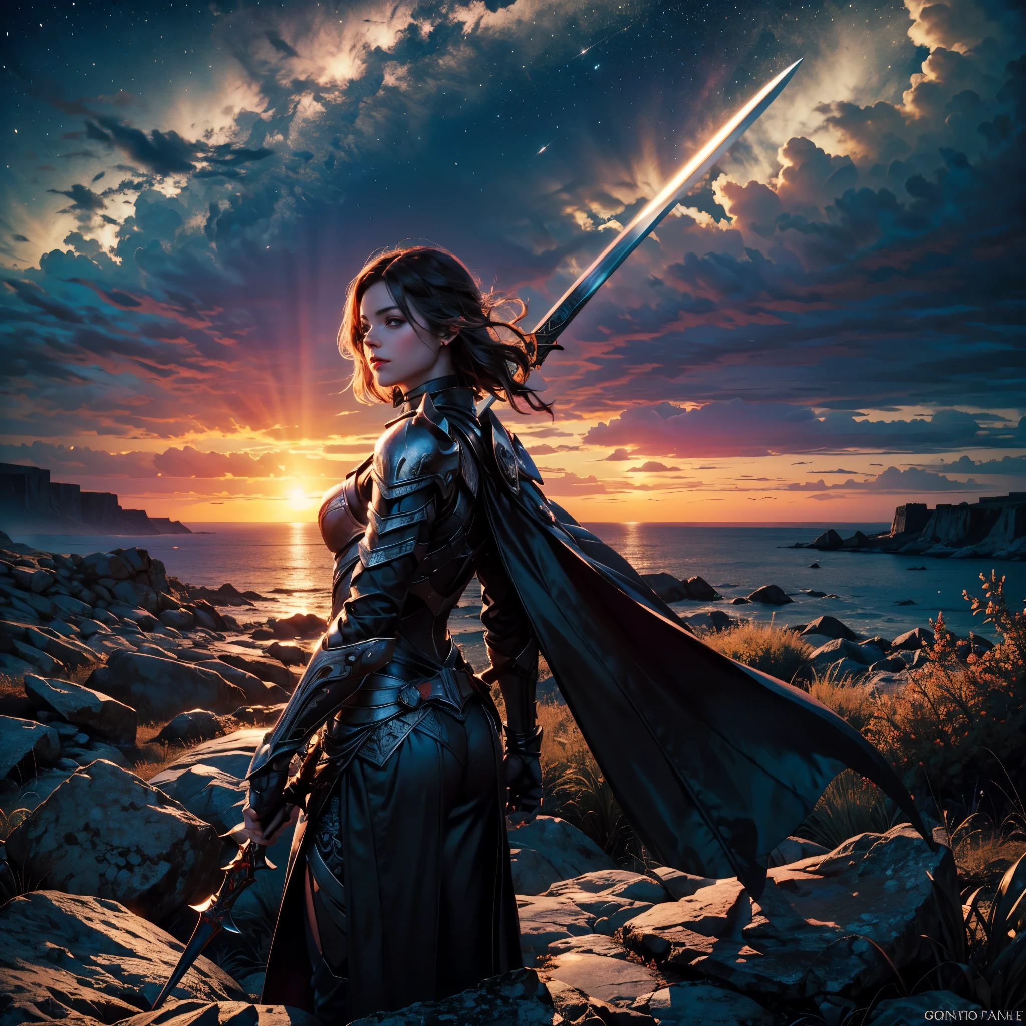 Oblivion "Skyrim Elder Scroll" EbonySUN nebulae stars nebula starry_sky epic Sunshine panoramic Coucher de soleil spacious sunrise Challenge ((nebulae stars nebula starry_sky spacious sunset panoramic Sunshine)) radiant sunrise stance, Joust Gorgeous Queen Deadric (Ebony Deadric Armor)+(holding sword:1.3) Ebony Lord Deadric Armor (ultra chef d'œuvre), (ultra extrêmement complexe:1.2), (ultra réaliste), portrait d'une cavalière avec_Épée chargeant la cavalerie BlackKnight, le plus beau dans le monde, (Armure Deadric en ébène), reflets métalliques, corps entier, en plein air, Lumière intense du soleil, château lointain, photographie professionnelle d'une superbe femme détaillée, mise au point ultra nette, spectaculaire, primé, Lumière du soleil cinématographique, rendu ultra octane unrealengine5, volumétrie dtx, (grain du film, arrière-plan flou, premier plan flou, bokeh, profondeur de champ, Coucher de soleil, flou de mouvement:1.3), capuche cape de lévitation cotte de mailles poitrine chromée nombril chevalier joute chemin profond équirectangulaire ultra_photo-réaliste méticuleusement complexe ultra_ultra-détails_ultra de haute qualité_ultra haute définition_haute résolution ultra optimale_netteté mise au point perfection précis éclairage global volumétrique cinématique_Lumière du soleil Éclair contraste cgi vfx sfx réflexe Octane_rendu extrême amélioré radiant gradué UHD XT3 DSLR HDR romm rgb pbr 3dcg fxaa blu-ray rétroéclairage codé aux couleurs vives anti-aliasing fkaa txaa rtx ssao opengl-shaders glsl-shaders post-traitement post-production ombrage cellulaire mappage de tons luminescence Cristallin le sexe nu nsfw varie multi, etc.. --s 1000 --c 20 --q 20 --chaos 100