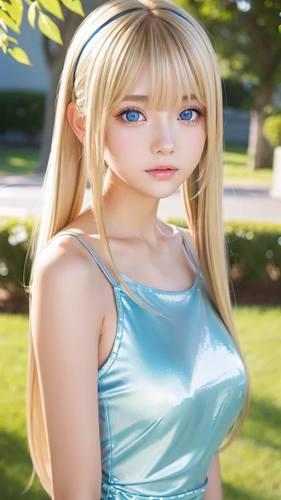 strong wind blonde、Very long beautiful straight hair、Shiny and dazzling bright hair、very cute beauty face、Beautiful clear and shiny skin、Long bangs cover the beauty's cute face、Beautiful cute girl with transparent dark beautiful natural blond silky hair、Twintails are sexy, so her face.., very cute and beautiful、shiny very beautiful skin、Beautiful disheveled bangs、Very beautiful and cute sexy bright sky blue big eyes、very big eyes、The luster of blonde hair that reflects all kinds of light、beautiful very long shiny silky blonde hair、18 years old petite, an extremely beautiful and cute girl、gross face、cheek gloss highlight、White, young and bright skin、