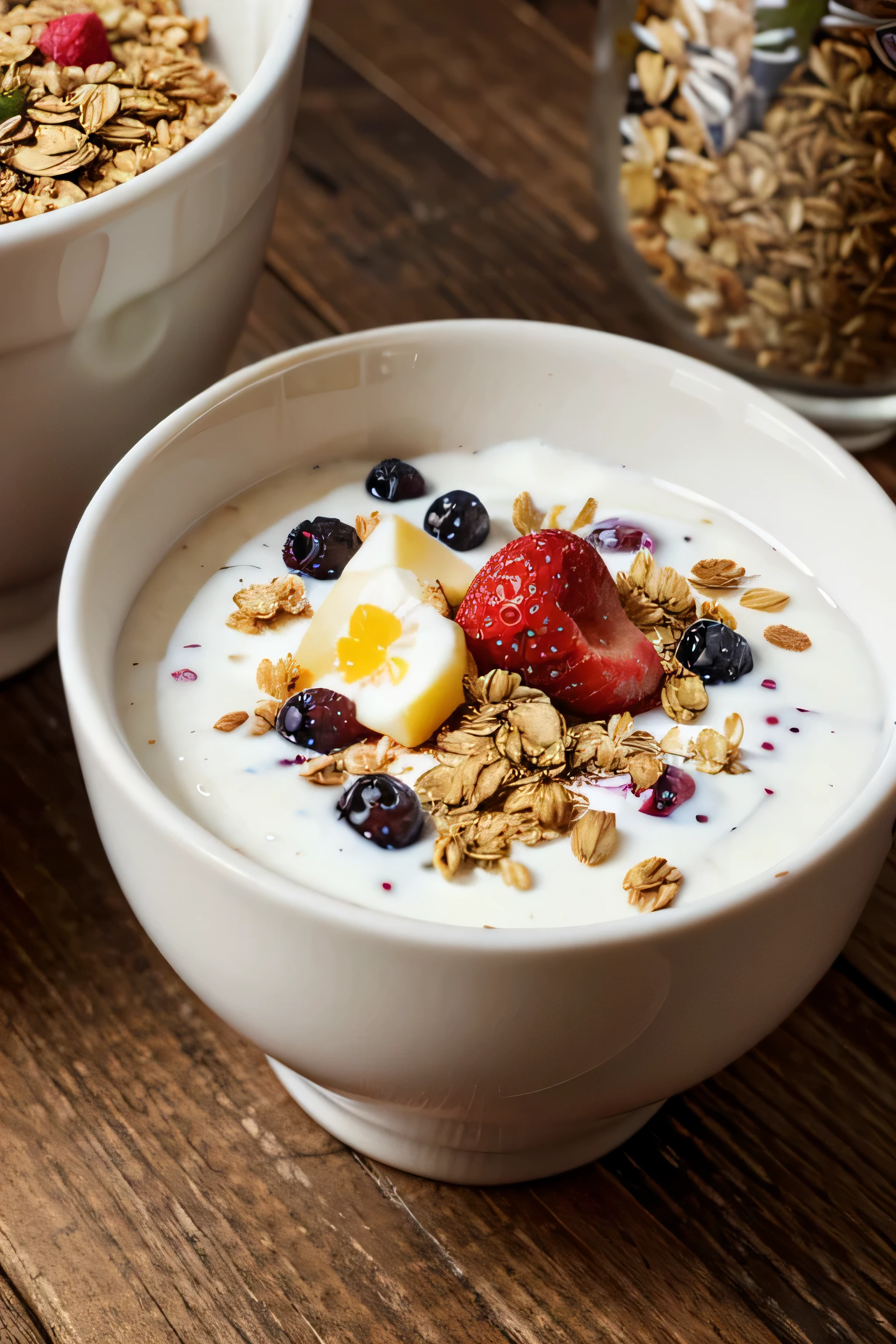 Cup of Yogurt with Fruit and Granola