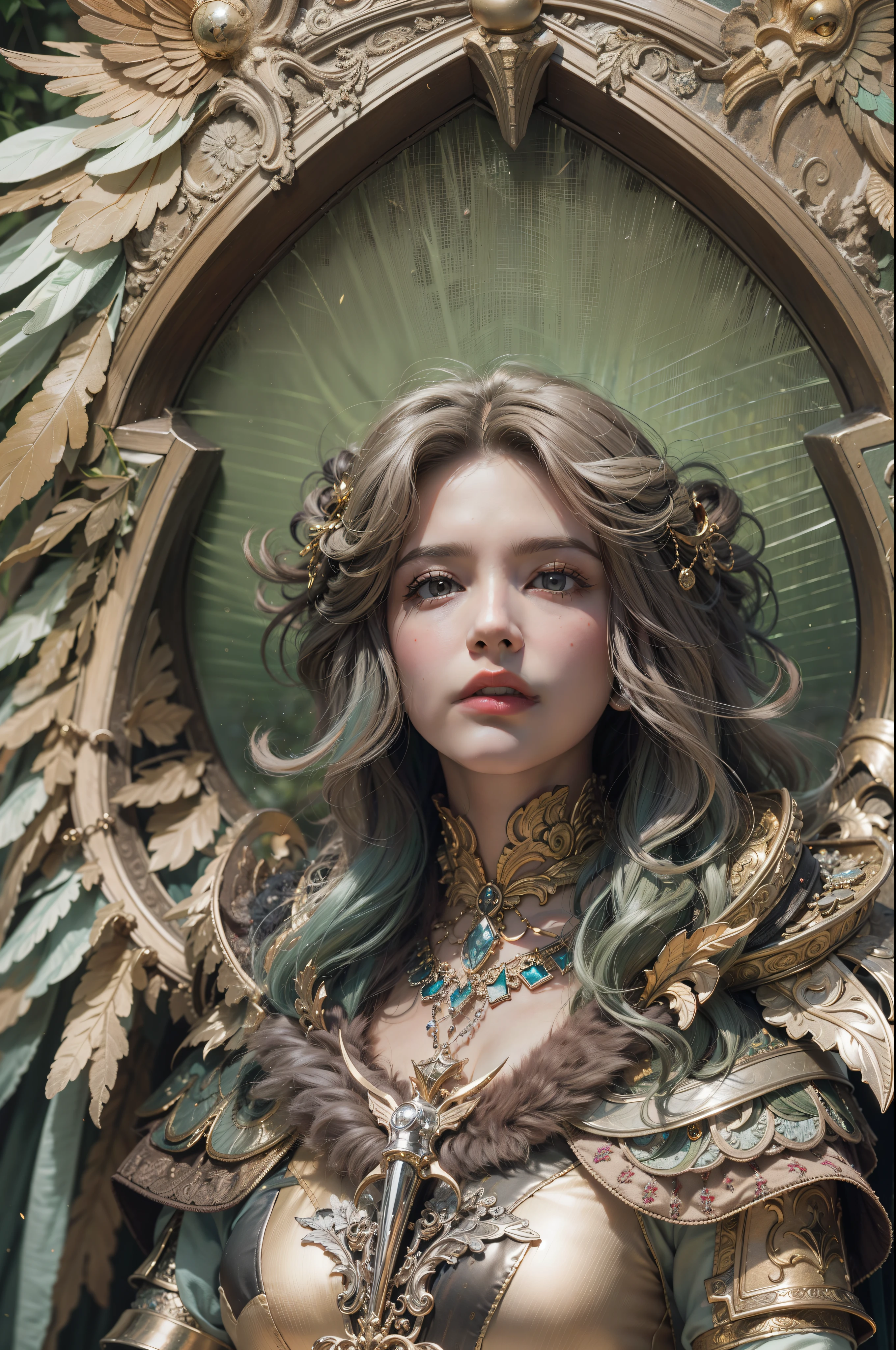 Archangel Michael、The Four Archangelasutepiece,Best Quality,ultra-detailliert,hight resolution,hight resolution,4K,Portrait in 4K,8K,8K Portrait,Unity 8k壁纸,extremely details CG,Realistic,Raw photo,Real person,a portrait photo of,Photorealistic,Shiny skin,Detailed skin,