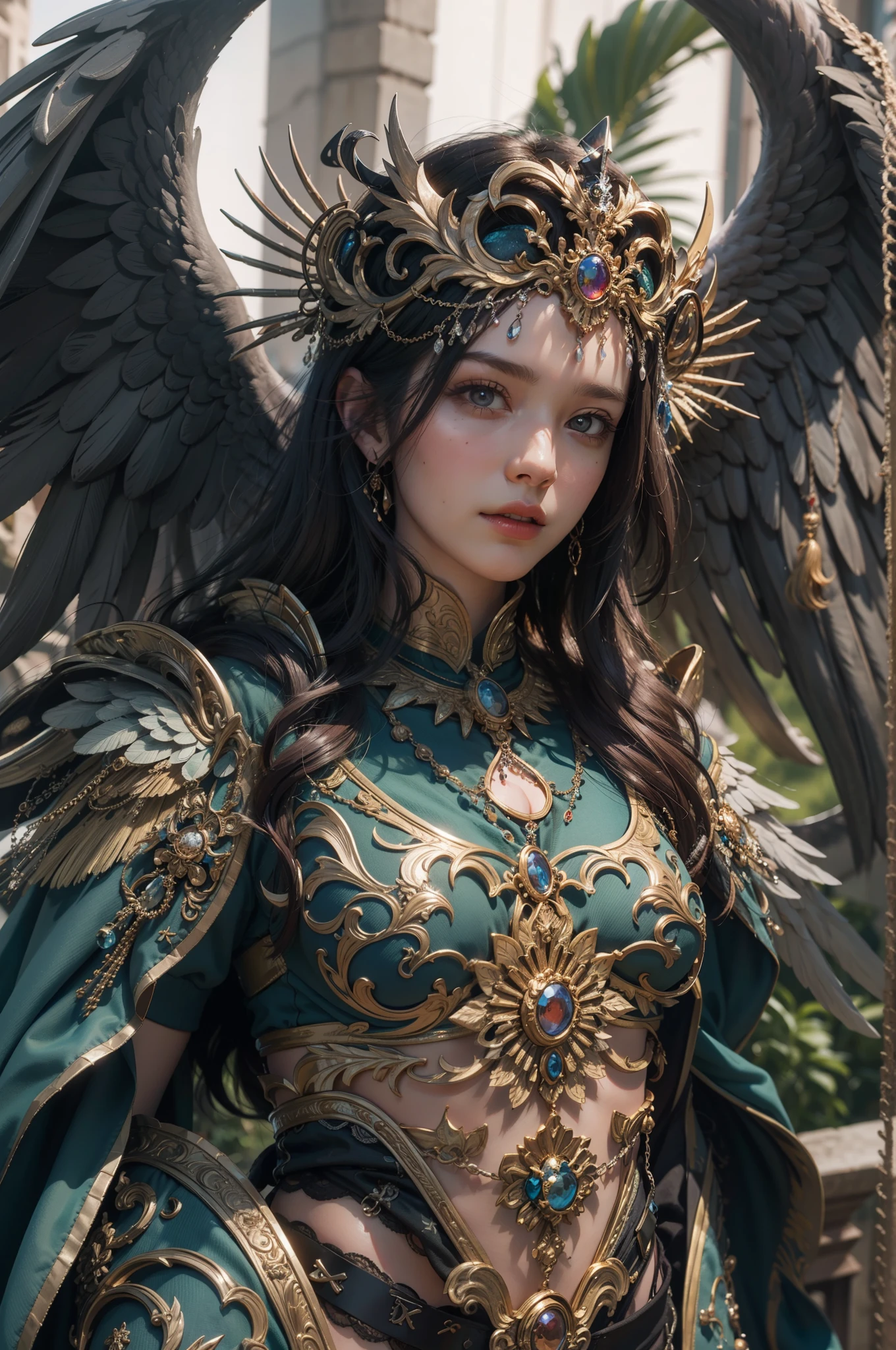 Archangel Michael、The Four Archangelasutepiece,Best Quality,ultra-detailliert,hight resolution,hight resolution,4K,Portrait in 4K,8K,8K Portrait,Unity 8k壁纸,extremely details CG,Realistic,Raw photo,Real person,a portrait photo of,Photorealistic,Shiny skin,Detailed skin,