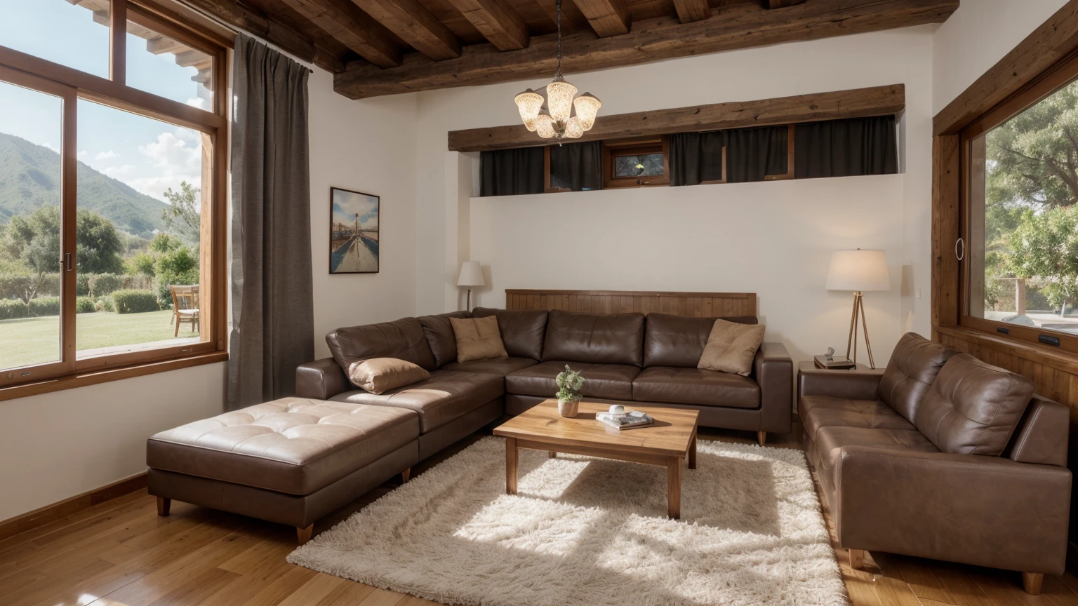 Design me the plans of the chalet for each of the floors. Que sea en 3D. ..