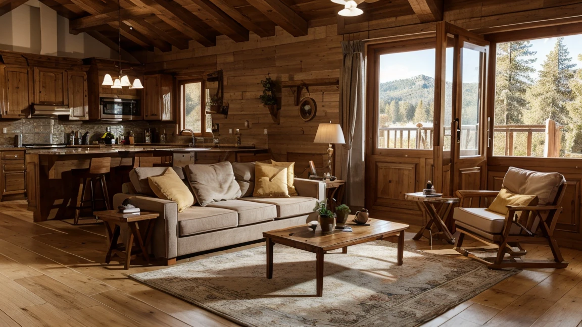 Design me the plans of the chalet for each of the floors. Que sea en 3D. ..