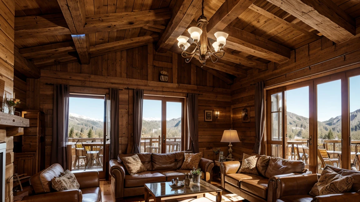 Design me the plans of the chalet for each of the floors. Que sea en 3D. ..