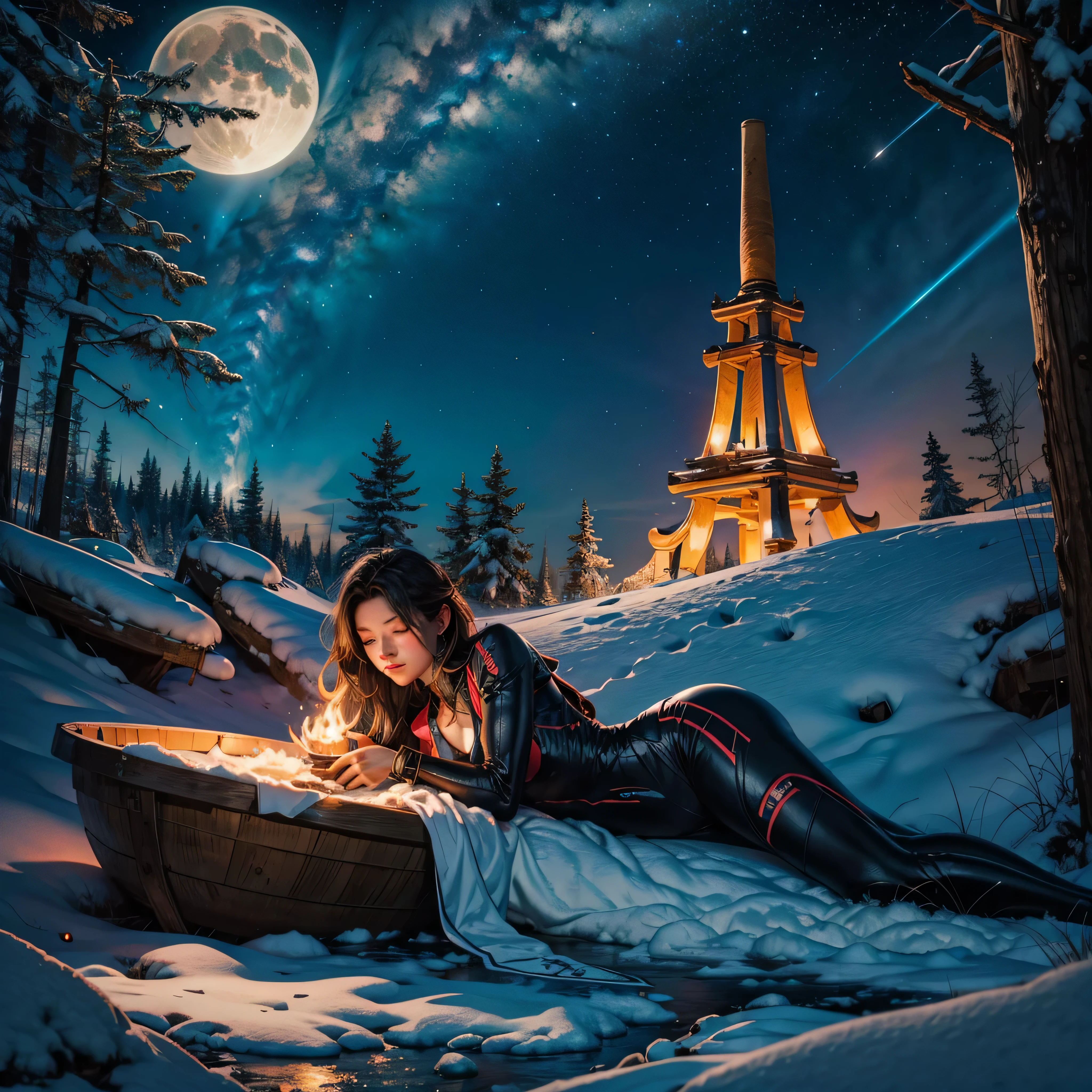 The dragon sleeps in the forest, curled up in a kolachik,lying on its belly, The head lies on the snow nebulae hyper Nebula Moonrise epic moonset panoramic moonshine Unrealengine5 ultra masterpiece meticulously intricate ultra_high-details ultra_high-def ultra_high-res ultra_high-quality optimal ultra_sharpness ultra_photo-realistic ethereal_beauty fantasy_illustration:1.3 enchanting_gaze otherworldly_charm mystical_sky deep path equirectangular moonlit_night detailed_cloudscape:1.3 batlying_in_the_sky_background bat thong beholder legs_dangling_above_lava glowing_torches long_leges cgi vfx sfx reflex Octane_rendered extreme improved UHD focus XT3 accurate DSLR HDR romm rgb pbr 3dcg fxaa blay vivid colors-coded anti-aliasing fkaa txaa rtx ssao opengl-shaders glsl-shaders post-processing post-production cell-shading tone-mapping perfection volumetric Lightning contrast Cinematic moonlight backlight global illumination sunflower luminescence Crystalline varies multi etc. --s 1000 --c 20 --q 20 --chaos 100