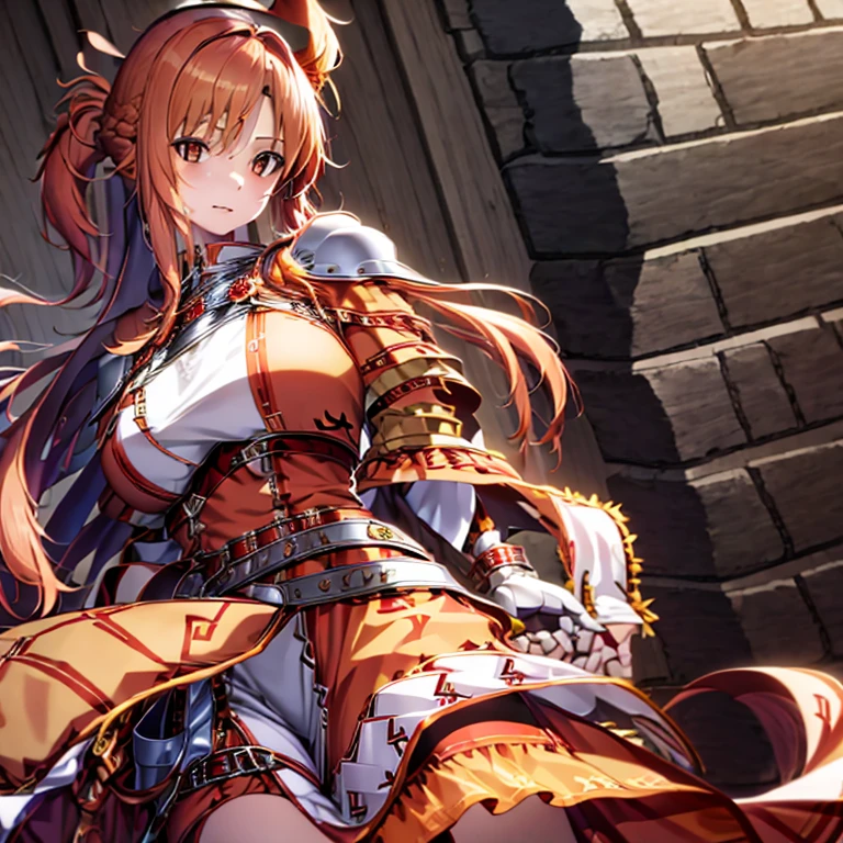 1girll,fur armour,Viking warrior, fur,Wolf ears, Extremely detailed,Reddish-orange hair,Braid,view the viewer(Masterpiece, Best quality:1.2)
