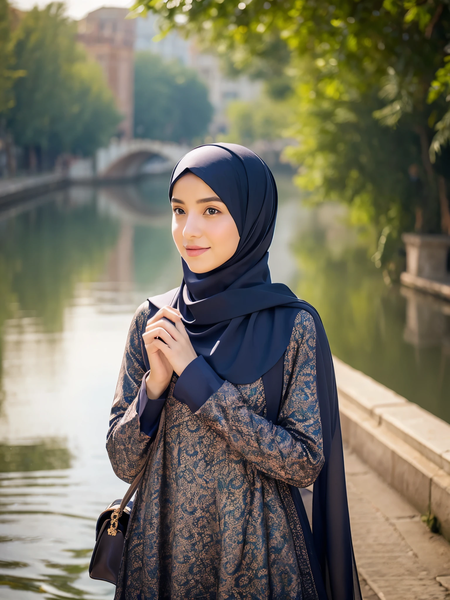 hijab, dress, venesia