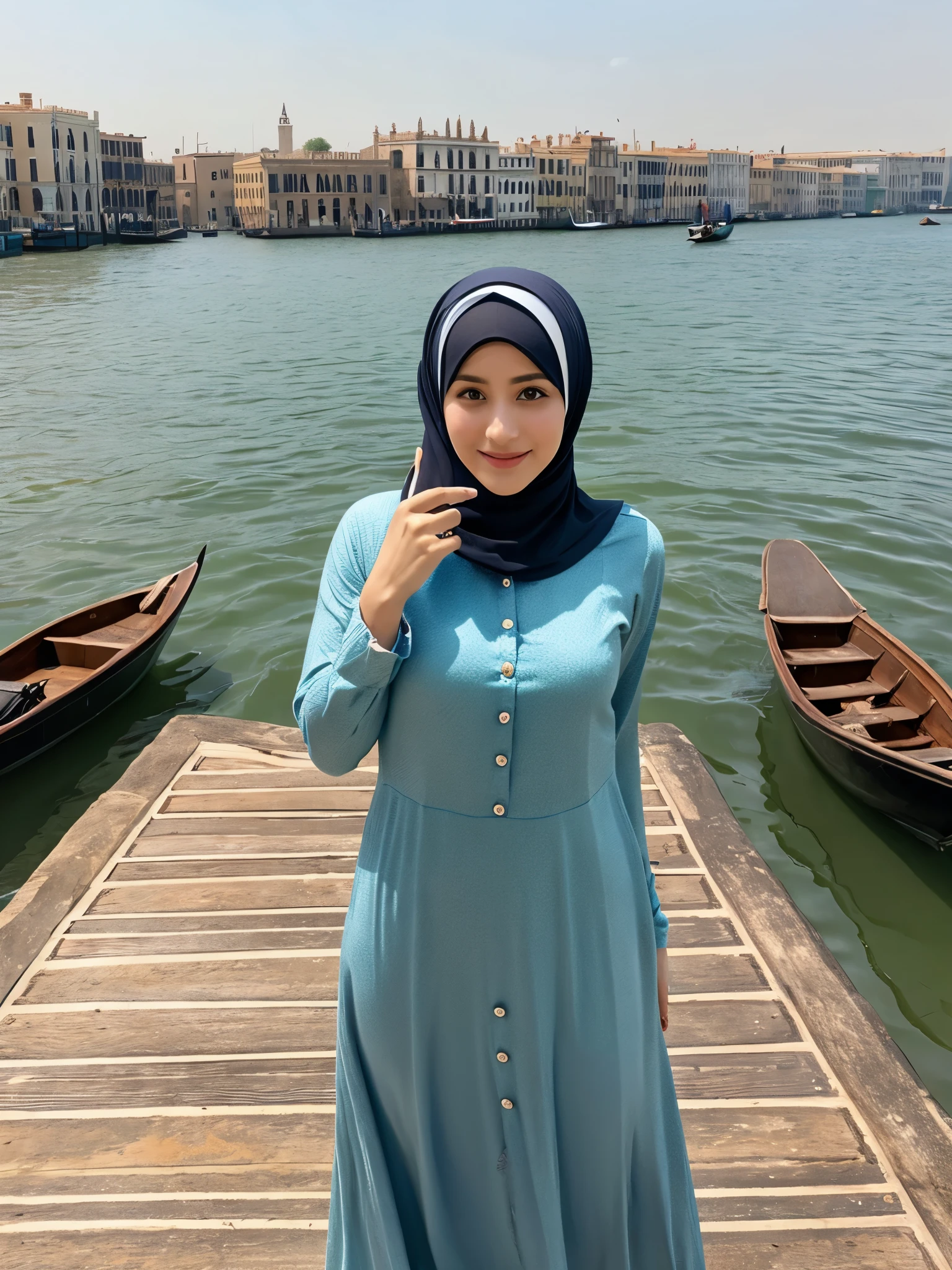 hijab, dress, venesia