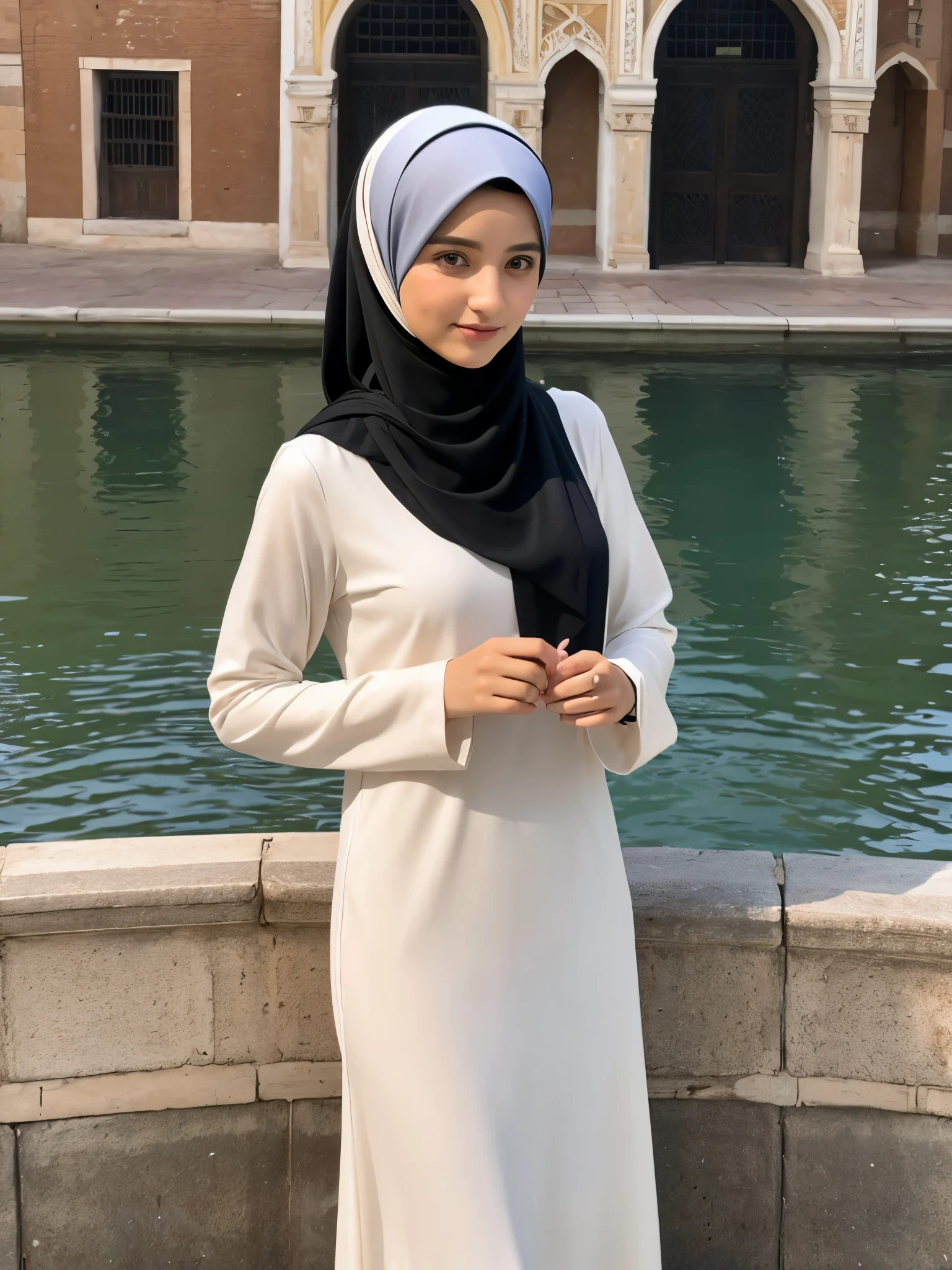 hijab, dress, venesia