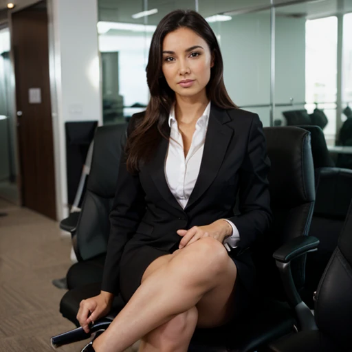 Confident business woman on heels