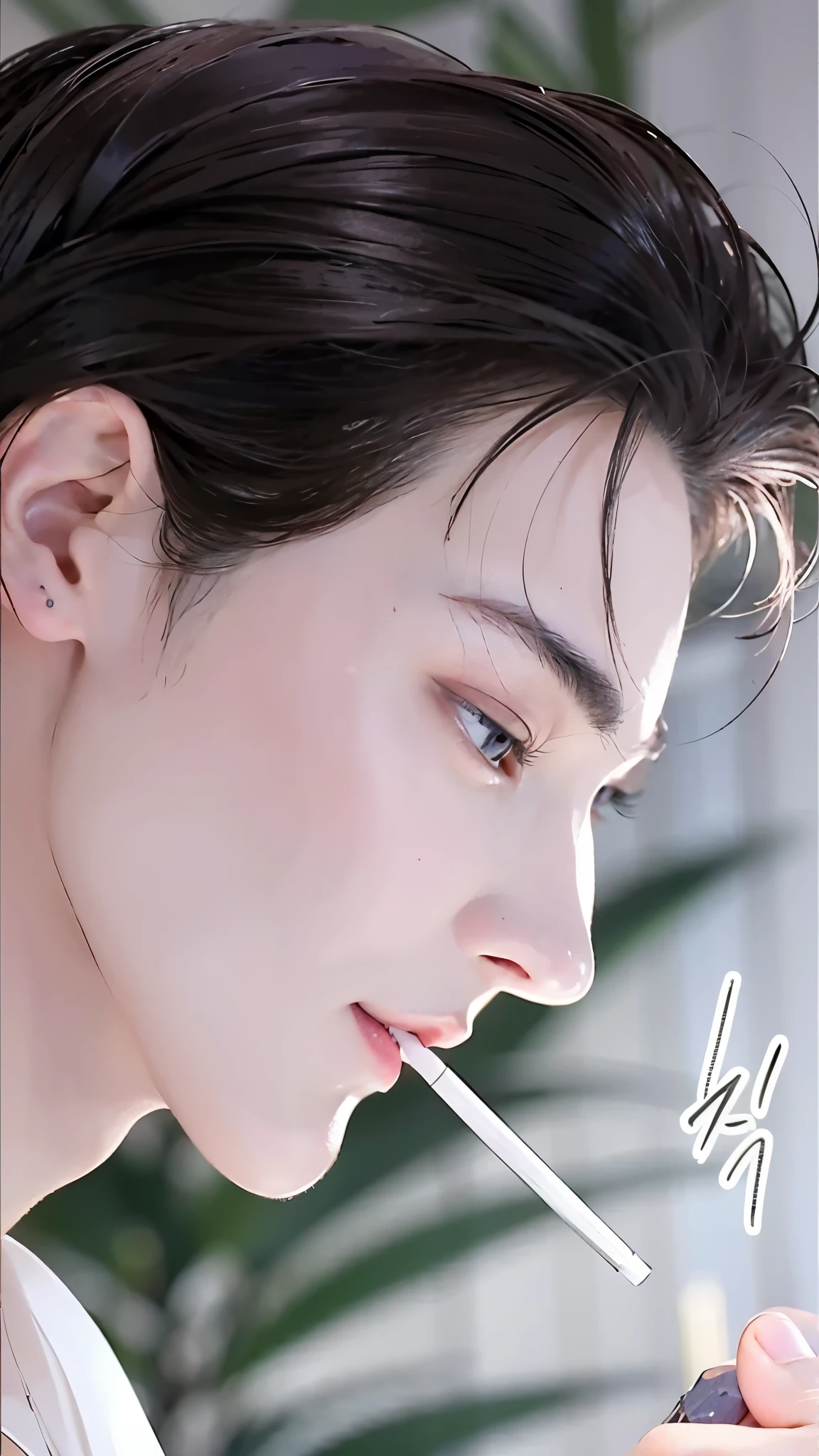 Masterpiece,1man,male,has the face of a stern American man,blue eyes,staring with a cold gaze,putting on a flat and mysterious face,white skin,mature man with a firm face,25 years old,glowing skin,steady,best quality,portrait of a man,clean man