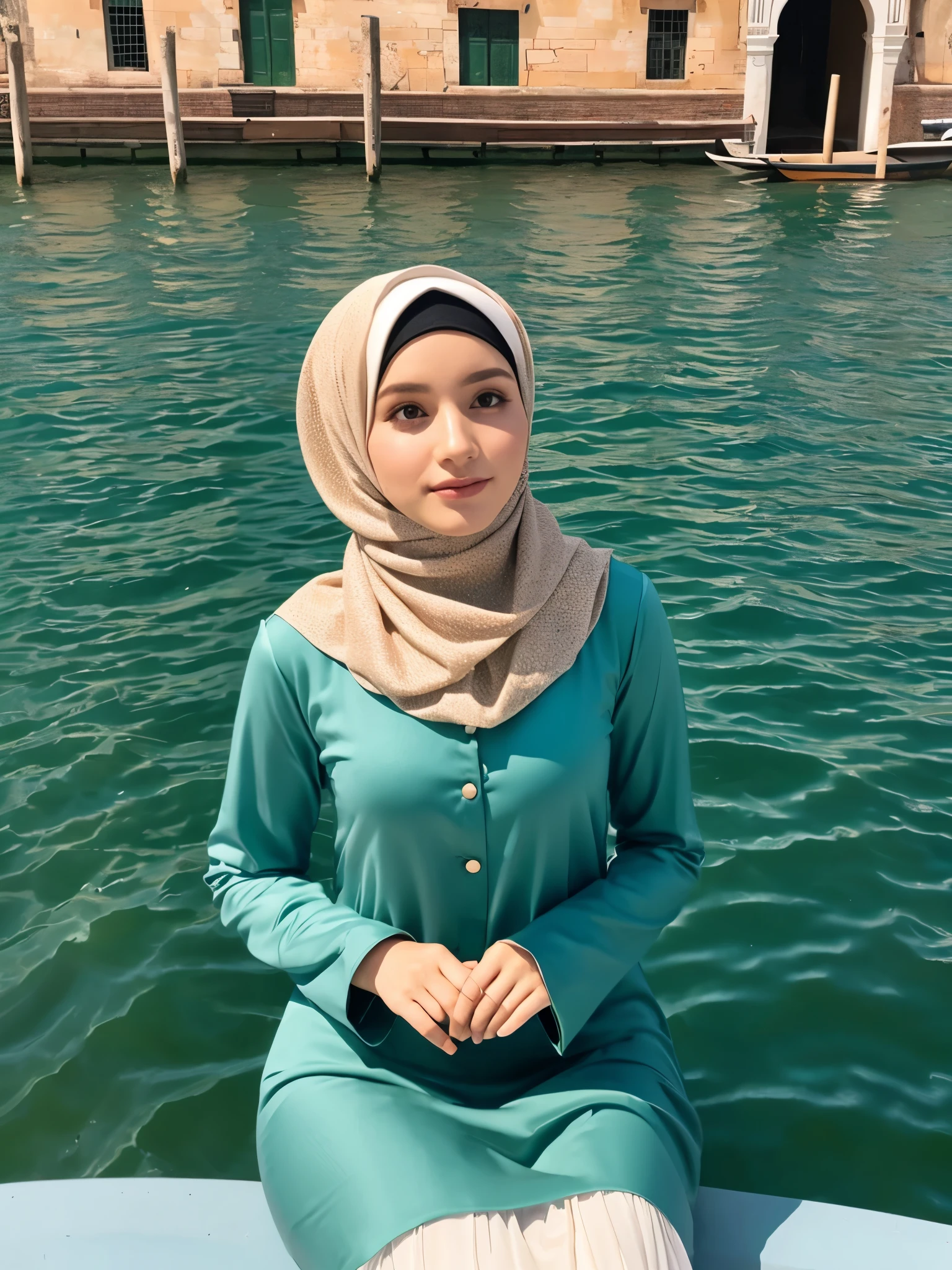 hijab, dress, venesia