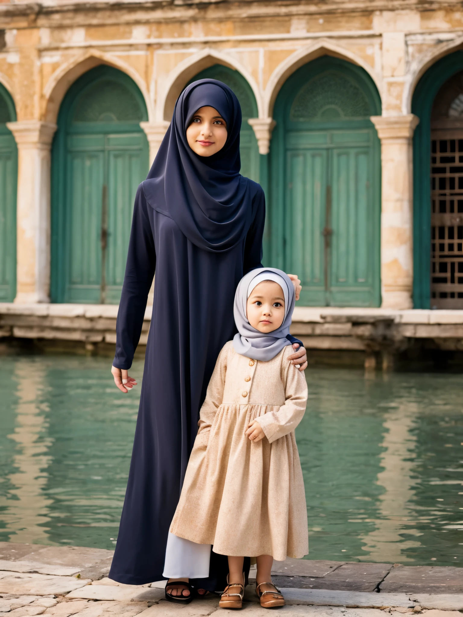 hijab, dress, venesia