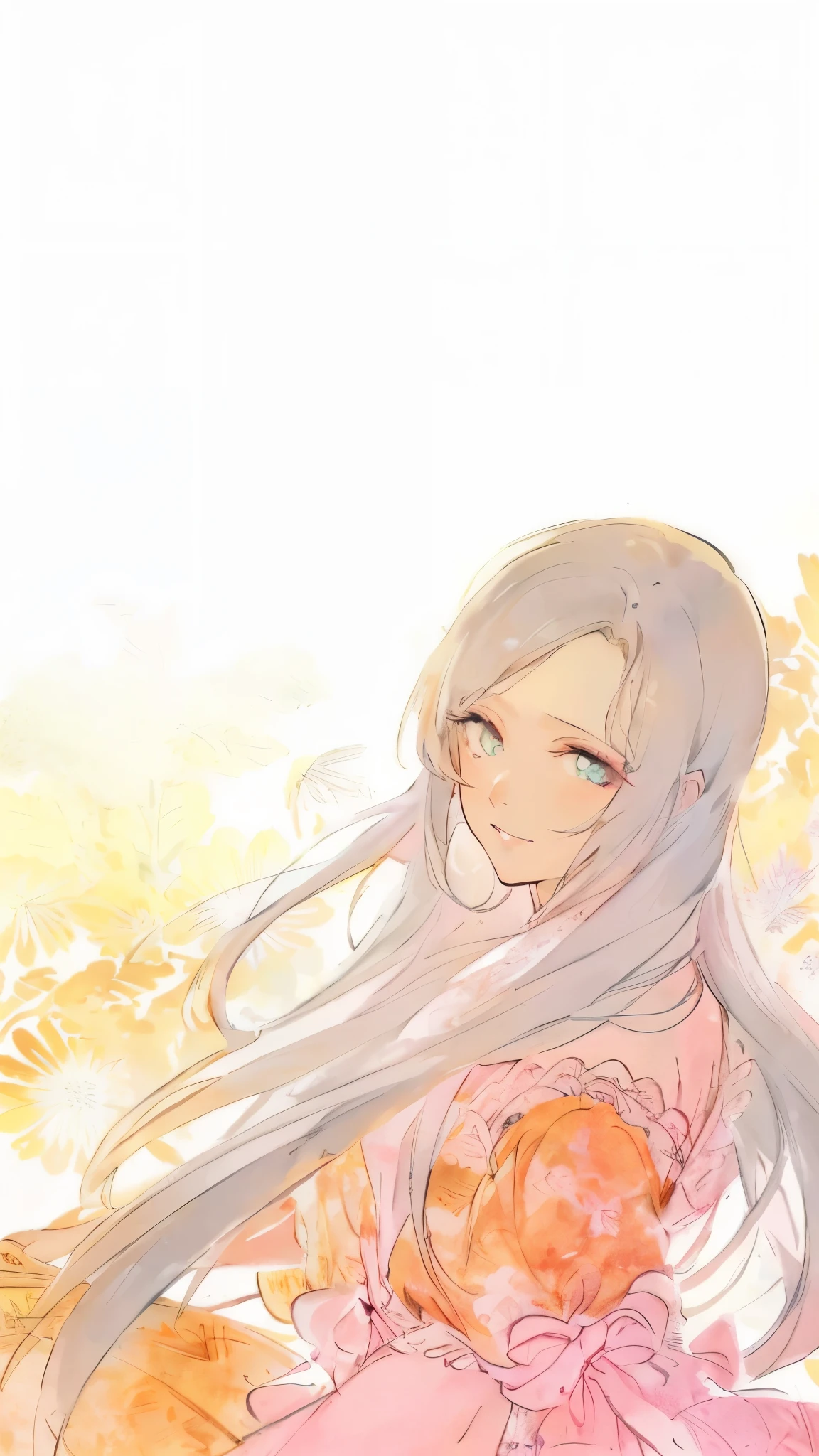 masterpiece, best quality, an extremely delicate and beautiful girl,an extremely delicate and beautiful, world masterpiece theater, ultra-detailed, highly detailed, best quality, blonde hair, highres, extremely detailed,1girl, best quality, illustration, looking at viewer, impasto, canvas, oil painting, realistic, realist ,real, pink eyes, long hair , straight hair. Vintage outfit