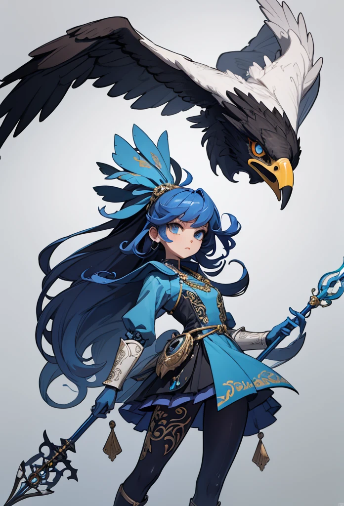 (detailed illustrations,Very detailed and precise drawing,Delicate drawn lines with tempo,Realistic texture expression),[color traced main line],(Fantasy World Battlefield Background [burning castle]),(GIRL ROBOT (blue wild eagle [(Mask of God) [[METALFACE[lenticular iris]]]]) (SKINNY)) [WEAPON MACHINE [battle shaman]],[Beautifully decorated arms and legs [(Graceful figure)feather dress]],eagle pattern,[use a spear as a weapon],[[Mobile Weapon Gigant Size][science fiction mechanical]],(intricate and beautiful decoration [Dense detail]),[transparency],(Precisely drawn face)[完璧な目のdetailed(Beautifully detailed iris)[eyes like jewels]],[long and beautiful eyelashes],[precisely drawn hair [美しく艷やかな髪のdetailed]],(完璧な手のdetailed [Beautiful fingers with no damage [beautiful nails]]),(perfect anatomy(perfectly balanced proportions))[[full body portrait]],[ideal color coordination(Accurate simulation of light and material interactions)],([Precision Detail](detailed,High definition)),[Visual art that tells a story].