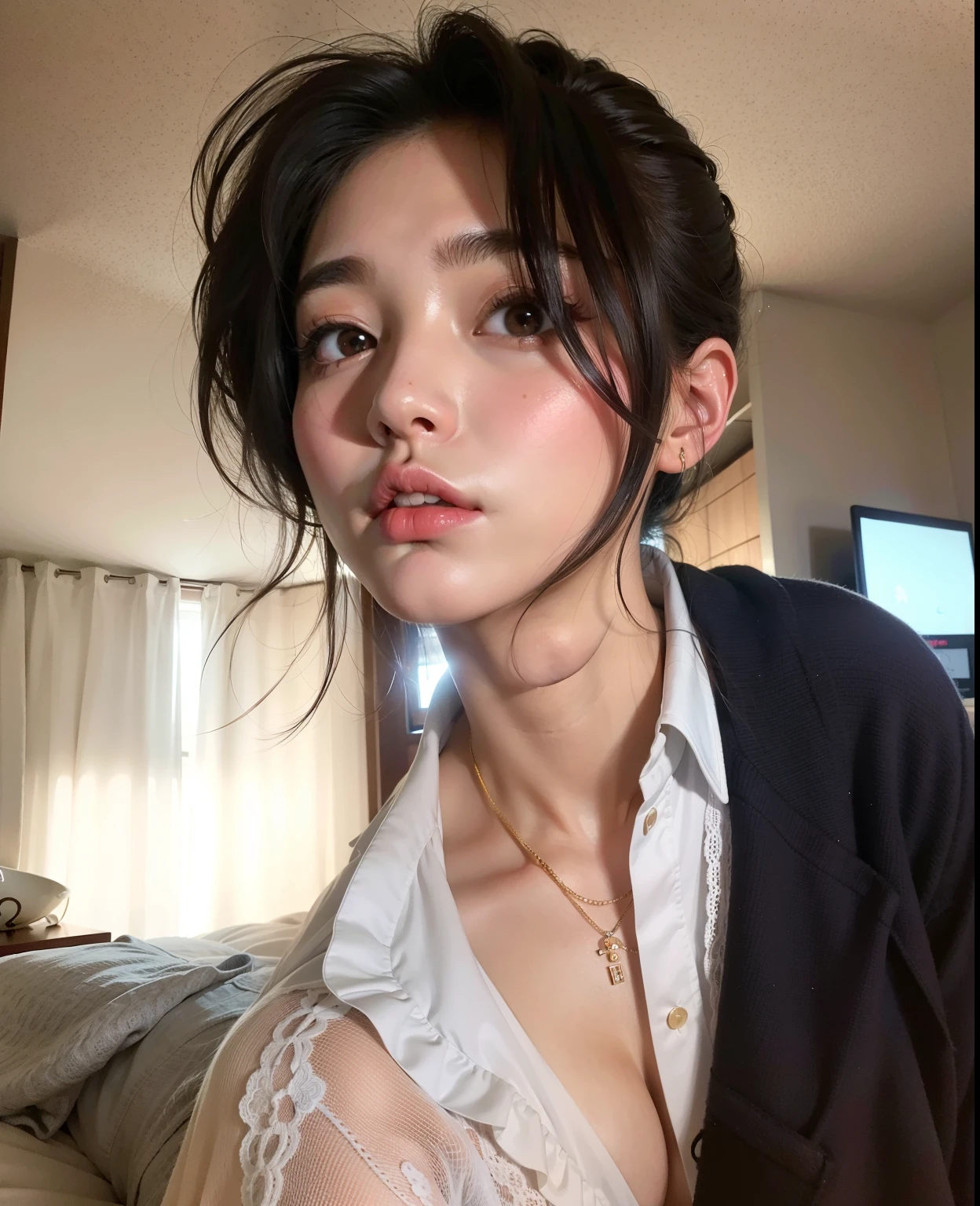 (Best Quality, 8k, 32k, Masterpiece, UHD: 1.3), Attractive Japan Woman Pictures, One Girl, (Big: 1.0), Abs, Perfect Body, (Transparent Shirt: 1.1), Ultra Detailed Face, Detailed Lips, Fine Eyes, Double Eyelids