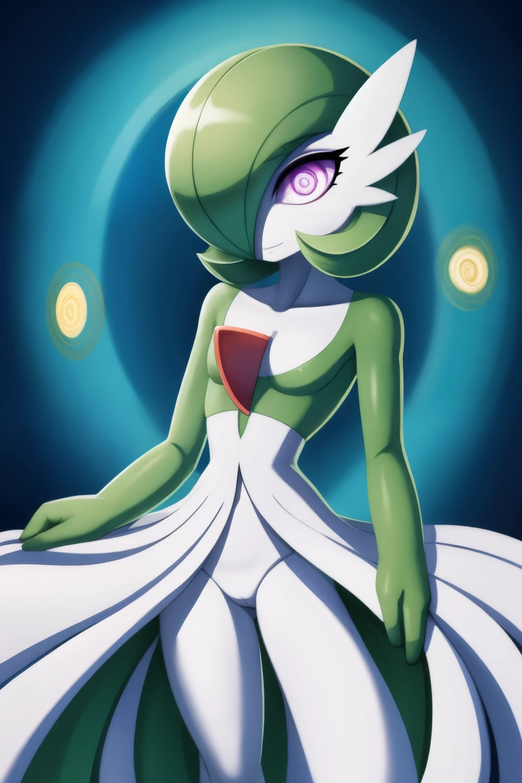 Gardevoir, empty eyes, spiral eyes, enchanted, entraced, hypnotized