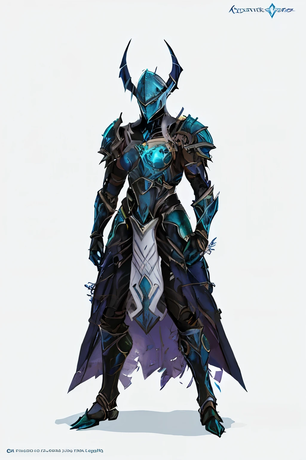 um desenho de um personagem masculino com uma roupa azul e preta, pale armadura azul, dragon inspired armadura azul, armadura azul, dressed in ethereal armor, personagem de fantasia complexo, very stylish armadura de fantasia, dressed in ethereal battle armor, Armadura Conceitual, heroic fantasy character concept, armadura de fantasia, water armor, amazing 8k character concept art, dragon inspired armor