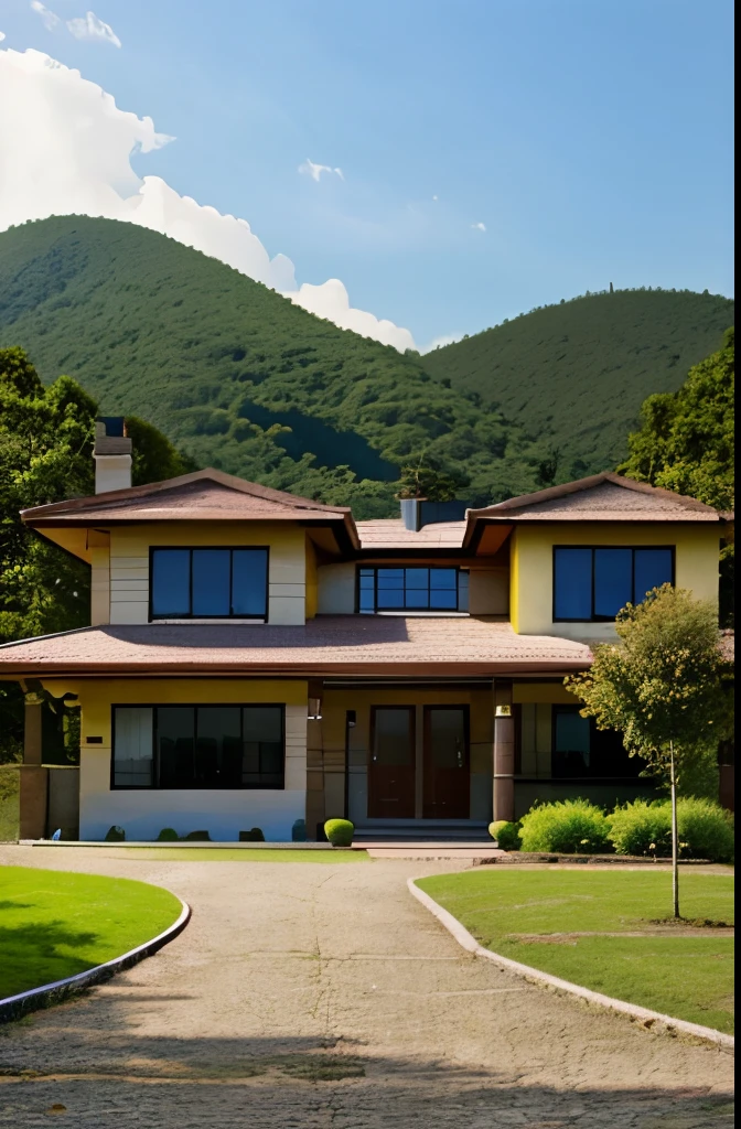 Front view, different collour, modern, beautiful scenery,