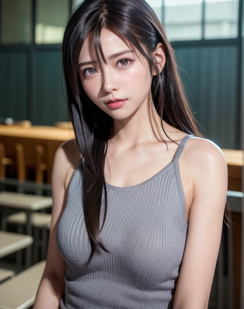 top-quality、8K Masterpiece、超A high resolution、(Photorealsitic:1.3)、Raw photo、女の子1人、silver white hair、poneyTail、glowy skin、1 super beautiful college girl、((super realistic details))、portlate、globalillumination、Shadow、octan render、8K、ultrasharp、highly intricate detail、Realistic light、CGSoation Trends、Beautiful eyes、radiant eyes、Facing the camera、