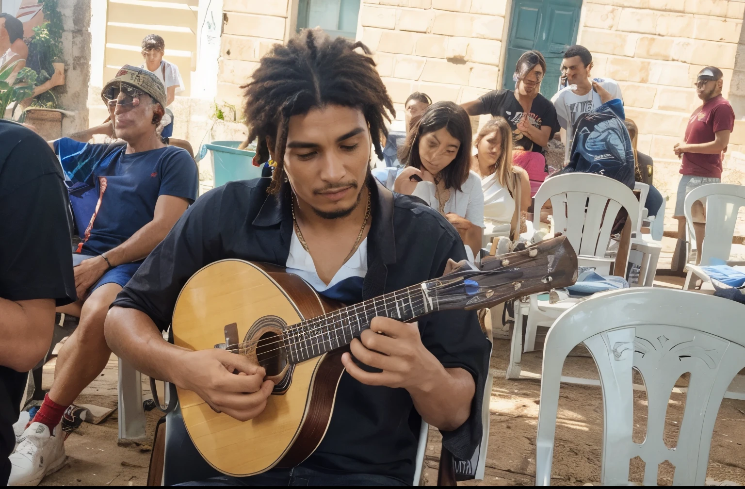 Camisa com estampa de bob marley