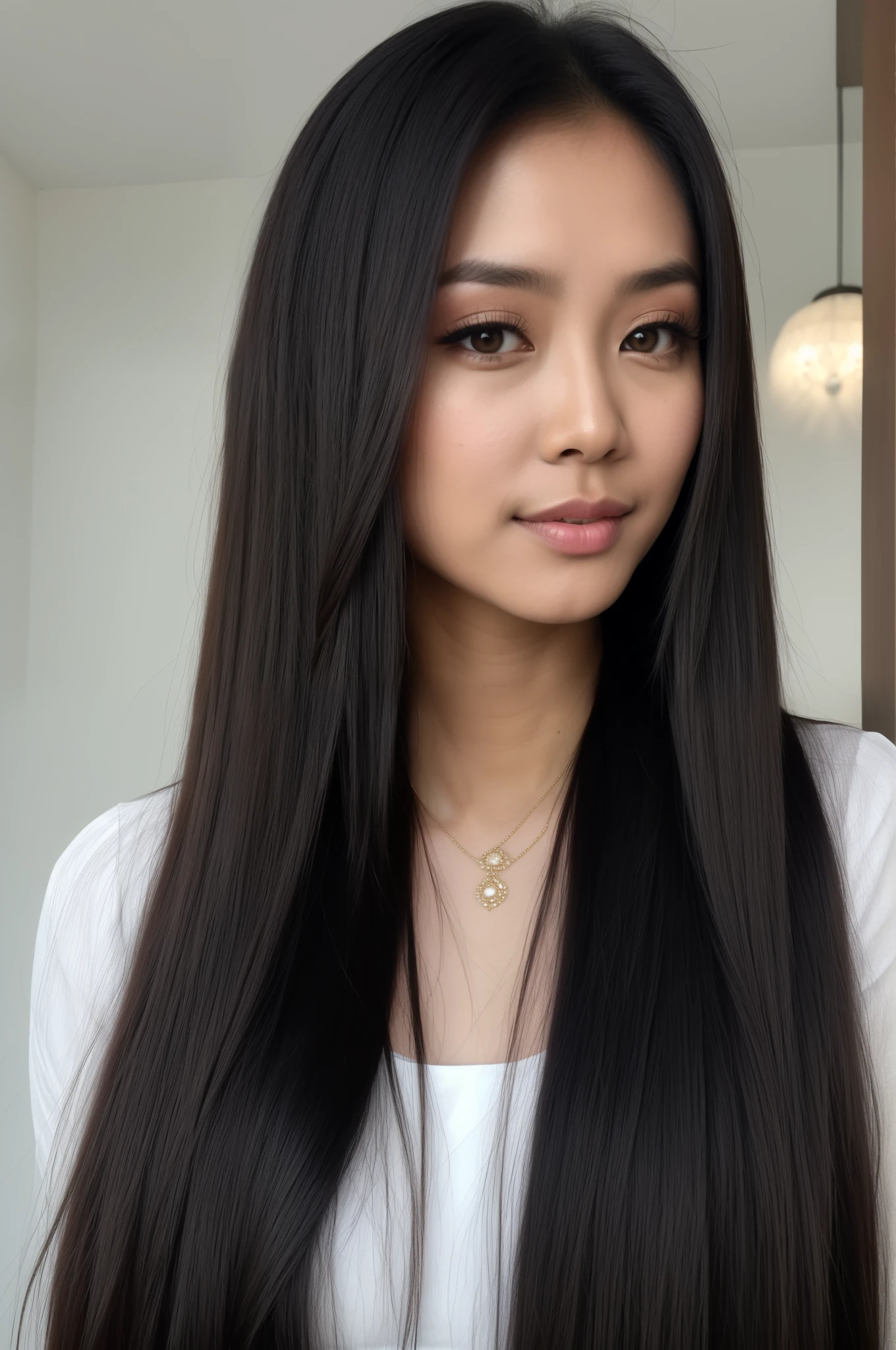 Realistic photo of myanmar actress ei chaw po(1 cute myanmar actress) long straight hair, thin makeup, medium breasts, long dress, close up, Canon EOS clear facial features 8K high resolution, sharp detail, realistically, waist long hair, girl with super long hair, extremely long hair, extra long hair, very long hair, long hairs, very long black hair, very long flowing hair, long hair, pretty long hair, south east asian with long, long hair!!!!