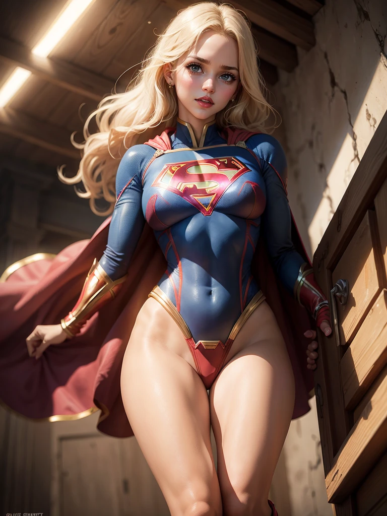 labios ligeramente abiertos, supergirl