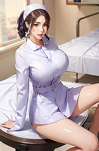 nurse uniform,hospital, latex nurse suit,nurses,busty,elbow gloves,labcoat,silverhair woman,blue eyes , gigantic boobs ,medical instruments,asian nurse,two nurses,speculum,examination room,oversize boobs, ,big ass ,strap on, lay on table ,legs spreaded,giving birth,gyno chair , dentist,Milf,