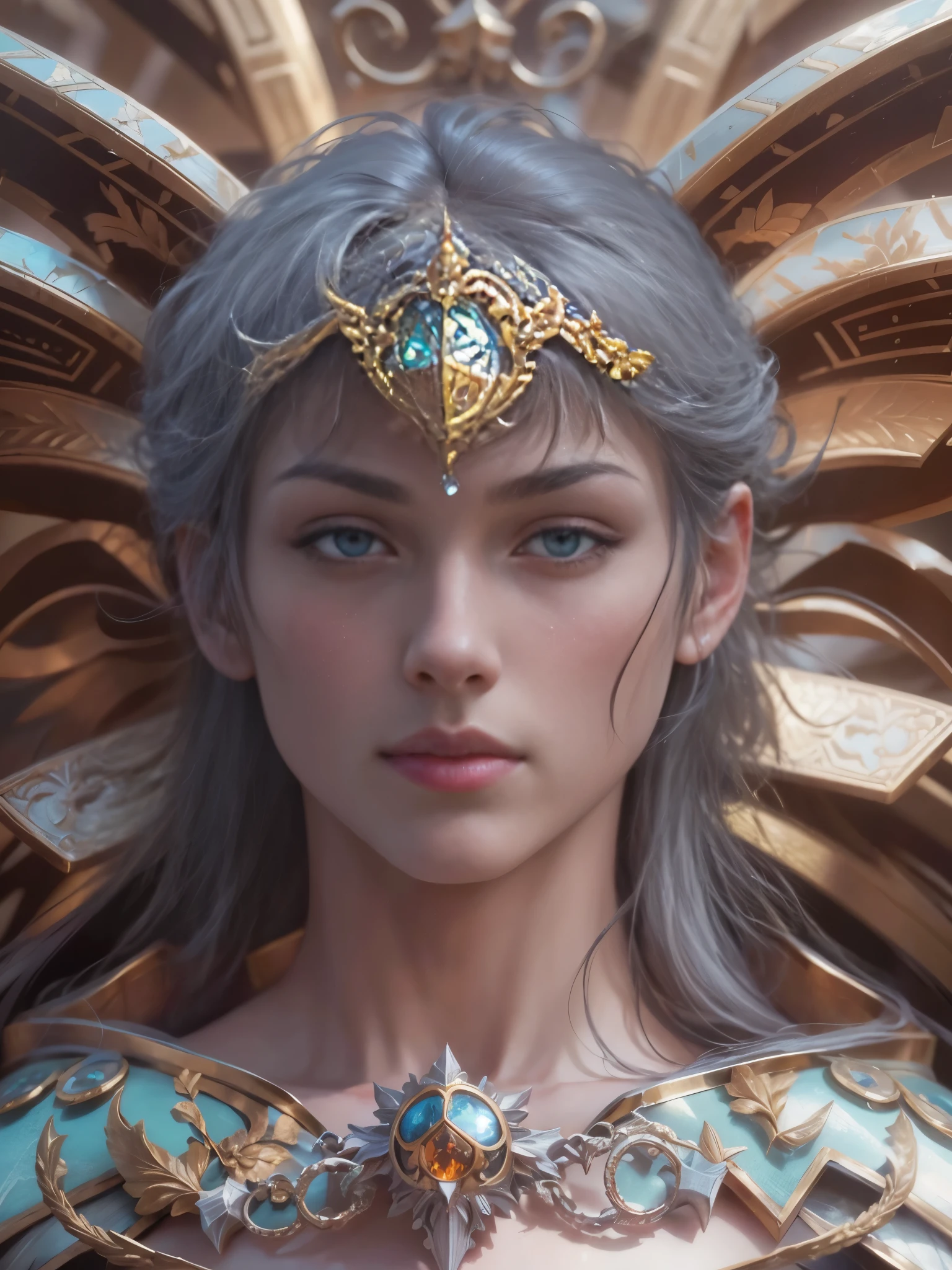 Archangel Michael、The Four Archangelasutepiece,Best Quality,ultra-detailliert,hight resolution,hight resolution,4K,Portrait in 4K,8K,8K Portrait,Unity 8k壁纸,extremely details CG,Realistic,Raw photo,Real person,a portrait photo of,Photorealistic,Shiny skin,Detailed skin,