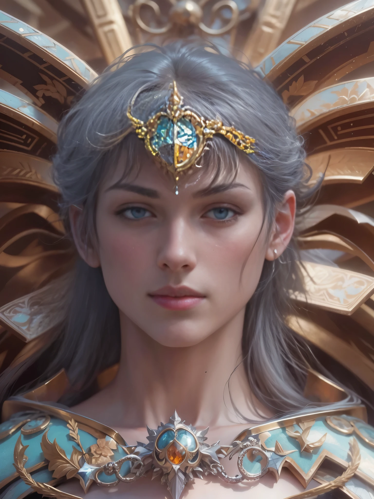 Archangel Michael、The Four Archangelasutepiece,Best Quality,ultra-detailliert,hight resolution,hight resolution,4K,Portrait in 4K,8K,8K Portrait,Unity 8k壁纸,extremely details CG,Realistic,Raw photo,Real person,a portrait photo of,Photorealistic,Shiny skin,Detailed skin,