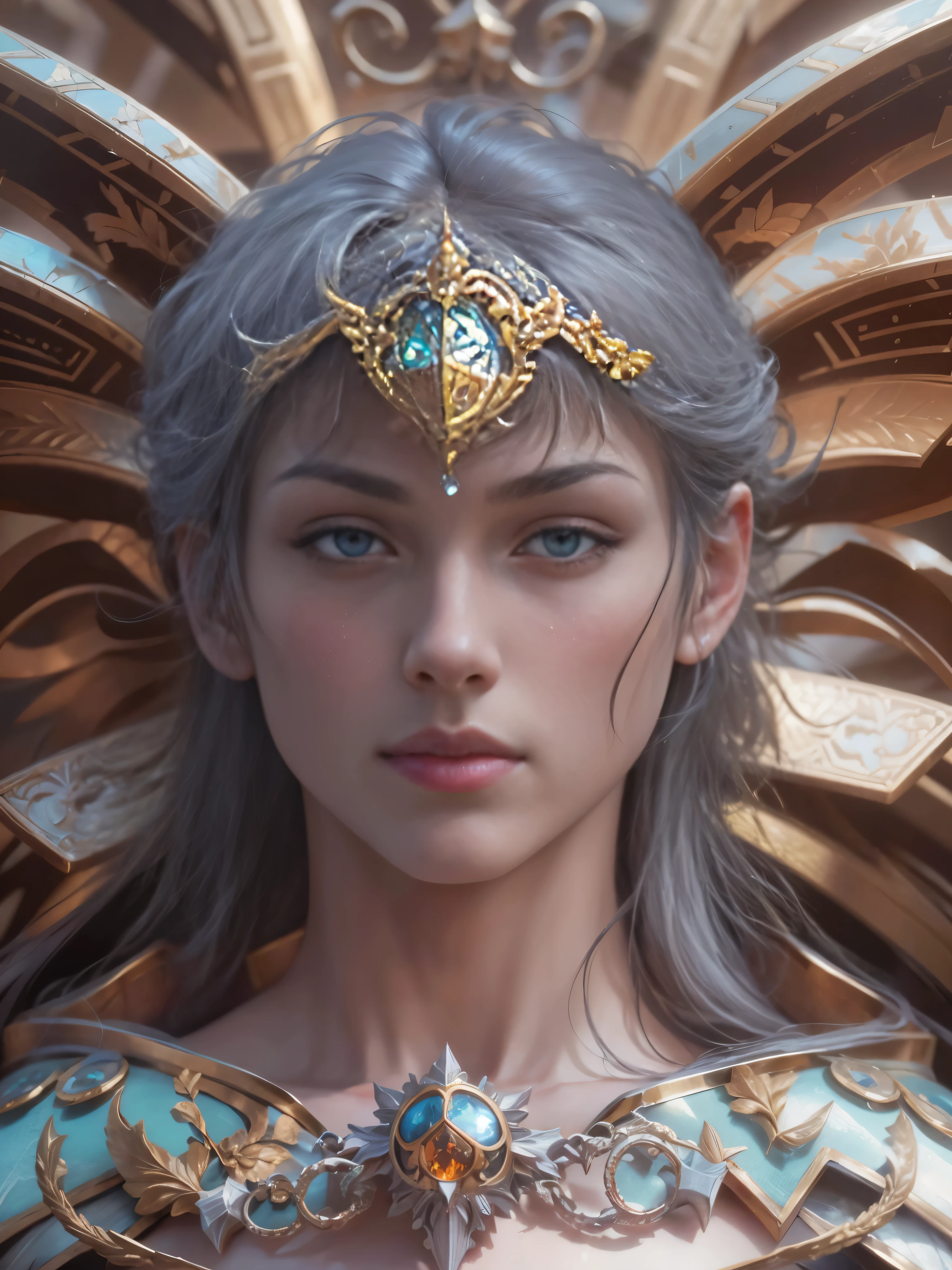 Archangel Michael、The Four Archangelasutepiece,Best Quality,ultra-detailliert,hight resolution,hight resolution,4K,Portrait in 4K,8K,8K Portrait,Unity 8k壁纸,extremely details CG,Realistic,Raw photo,Real person,a portrait photo of,Photorealistic,Shiny skin,Detailed skin,