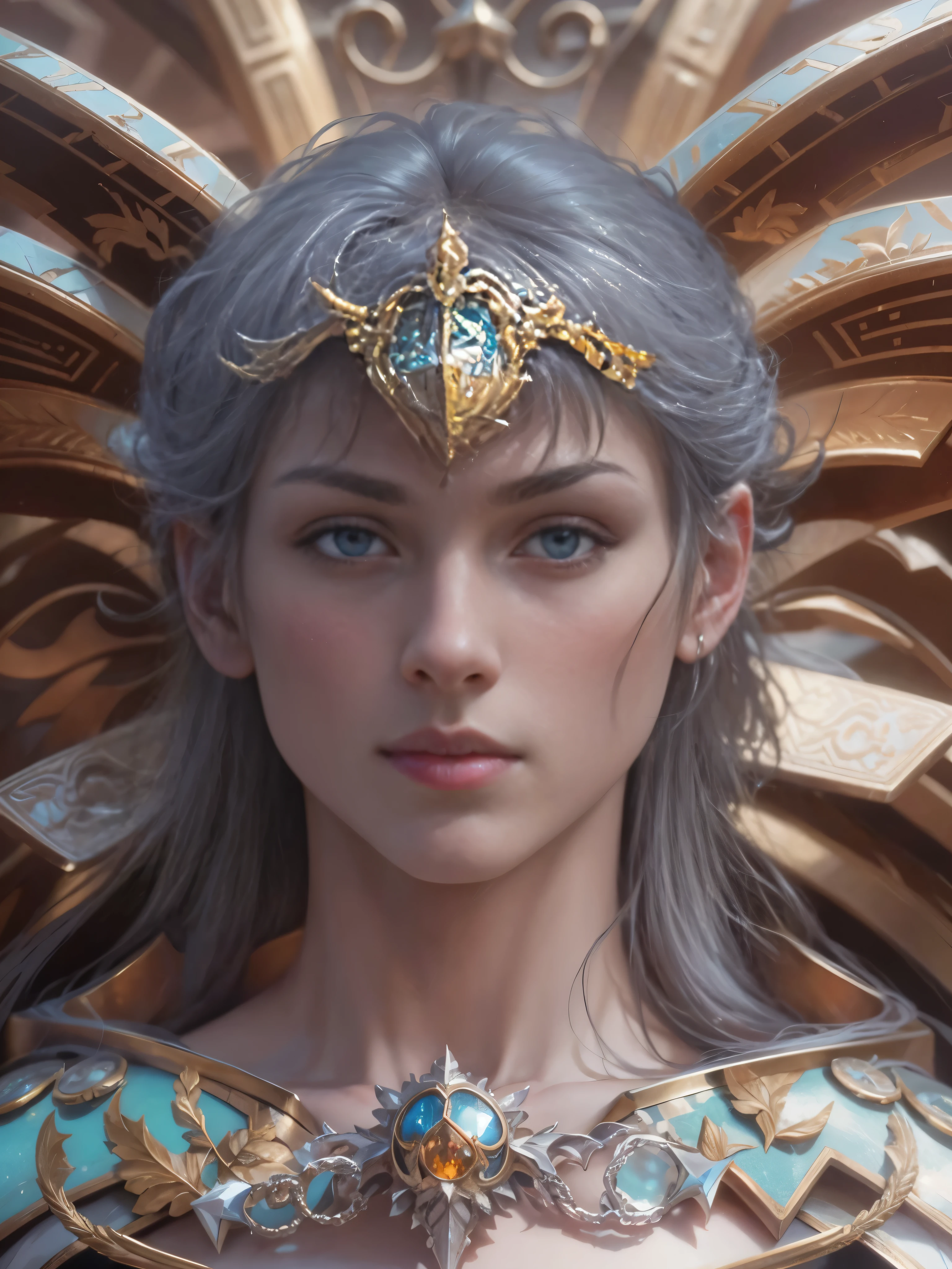 Archangel Michael、The Four Archangelasutepiece,Best Quality,ultra-detailliert,hight resolution,hight resolution,4K,Portrait in 4K,8K,8K Portrait,Unity 8k壁纸,extremely details CG,Realistic,Raw photo,Real person,a portrait photo of,Photorealistic,Shiny skin,Detailed skin,