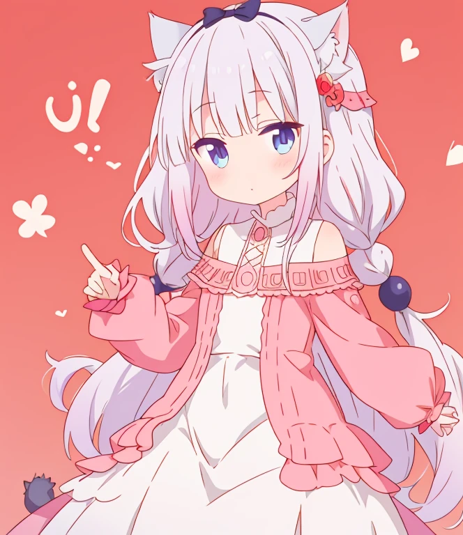 Kanna , cat girl , clothed , long dress