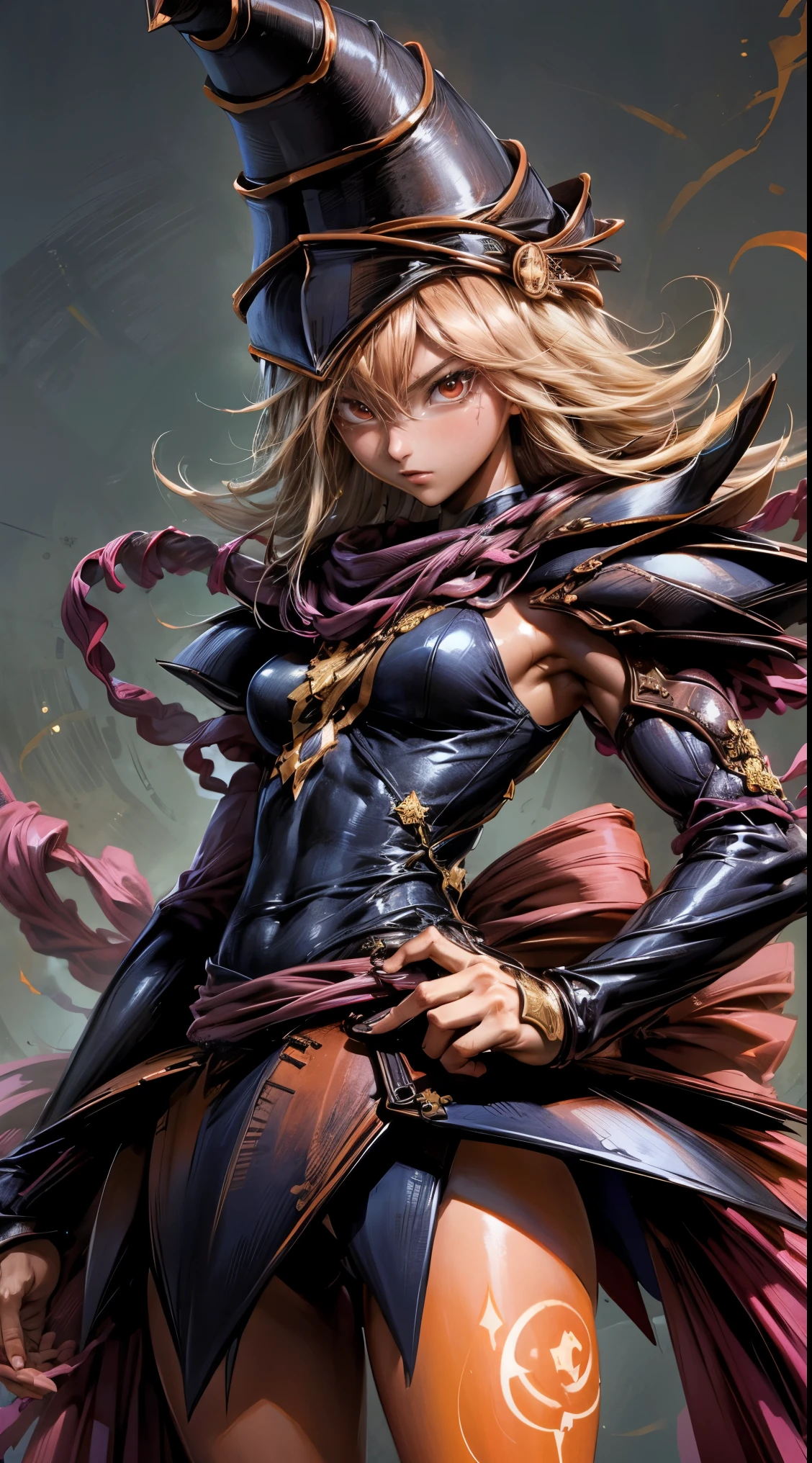 (Masutepiece,extremadamente detallado, Mechas pesadas, superficie dura),(Arte conceptual:1.1),(Shielded core style:0.8), A woman in robo ninja armor is standing.,(cuerpo rojo:1.1),(patas largas:1.1),(Equipado con sable y cadena.:1.1),(Un ojo detallado:1.3),(Una cara detallada:1.3),(Armas detalladas:1.3),(Cuerpo detallado:1.3),((cuerpo completosbian:1.5)),(The background is a crimson flame.:1.5),realista