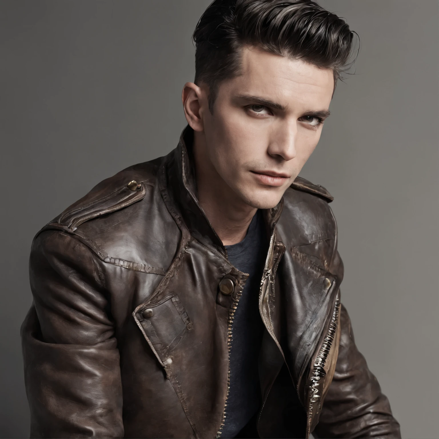 1man, Ww2 pilot, leather jacket