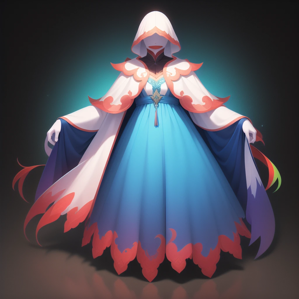 (Nobody: 1.5), Masterpiece, Ultimate, (Rainbow Colors), Cape, Viet Dress, Blue Dress, Game Icon,
