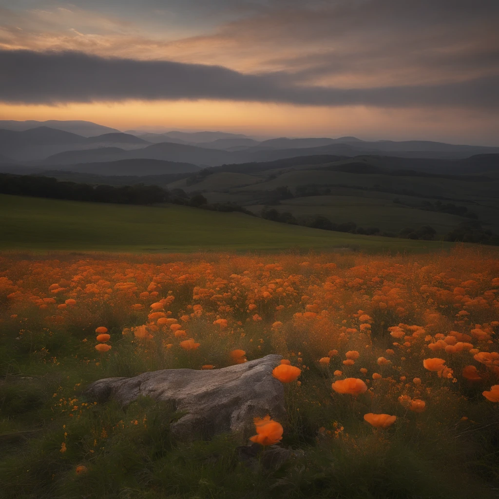 Vaste photorom de paysage ci-dessous, Air supérieur, champs ouverts ci-dessous), Garçon debout dans un champ de fleurs et levant les yeux, (pleine lune: 1.2), (météore: 0.9), (nébuleuses: 1.3), montagne au loin, arbre pause art, (source de lumière chaude: 1.2), (luciole: 1.2), abat-jour, beaucoup de violet et d&#39;orange, détails complexes, éclairage volumétrique BREAK (dessus de la table: 1.2), (meilleure qualité), 4k, ultra-détaillé, (compositions dynamiques: 1.4), détaillé, coloré, (iridescent: 1.2), (Briller, Éclairage d&#39;ambiance), Rêveur, Fantastique, (seulement: 1.2)