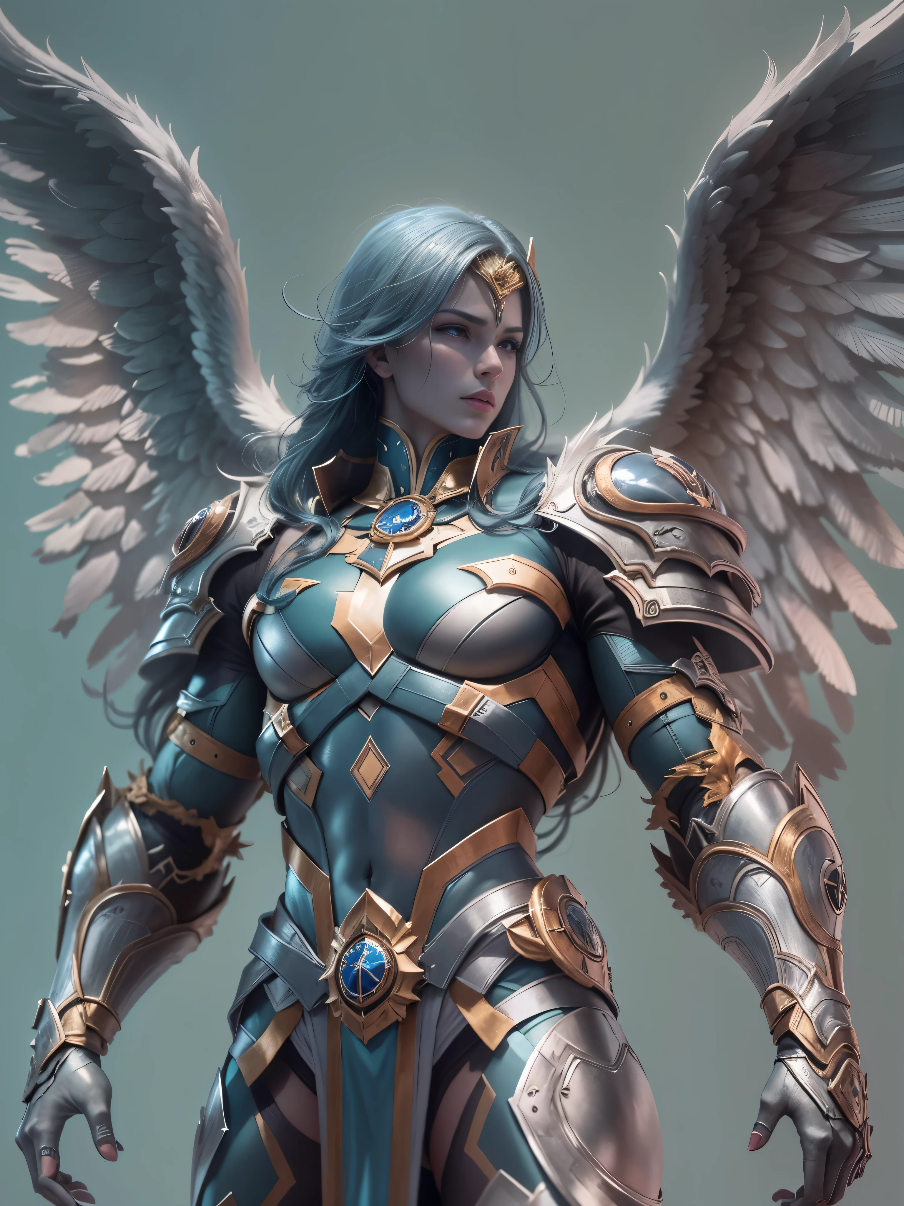 Archangel Michael、The Four Archangelasutepiece,Best Quality,ultra-detailliert,hight resolution,hight resolution,4K,Portrait in 4K,8K,8K Portrait,Unity 8k壁纸,extremely details CG,Realistic,Raw photo,Real person,a portrait photo of,Photorealistic,Shiny skin,Detailed skin,