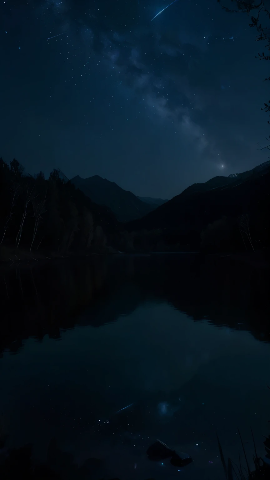 (best quality, highres),night sky,moonlight,peaceful darkness,sparkling stars,rays of moonlight,serene atmosphere,tranquil night,calmness,secrets of the night,astral dreams,starry night sky,nighttime tranquility,dark and mysterious,moonlit magic,milky ways,enchanting night sky,soothing silence,silent contemplation,twinkling lights,darkness whispers,hushed whispers of the night,celestial beauty,lunar glow,luminous darkness,gentle glow of the moon,cosmic symphony,celestial orchestra,nighttime serenity,mystical aura,lullaby of the night,nighttime reverie,nighttime enchantment,moonlit tranquility,moonlit dreams,depths of the night,nighttime retreat,ethereal night sky,moonlit solitude,tranquil moonlit scene,nighttime wonderland,guide of the night,painting the night sky,nighttime masterpiece,moonlit kaleidoscope,explore the night sky,moonlit escapade,dreamy moonlit fantasy,mysterious night sky,nighttime serenade,wallpaper,